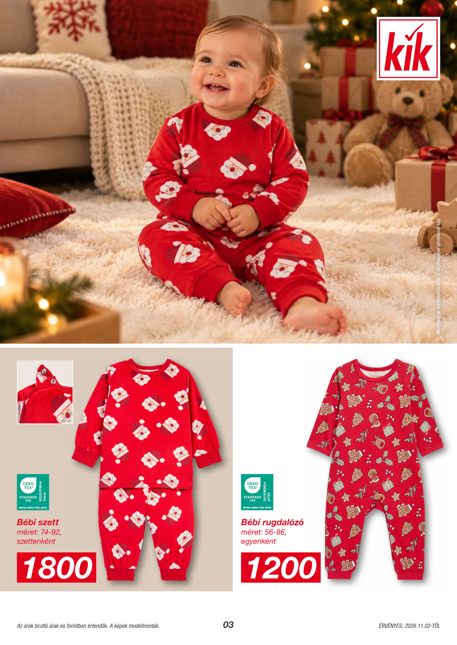 Kik Textil akciós újság, 3. oldal (nov. 2-ától)