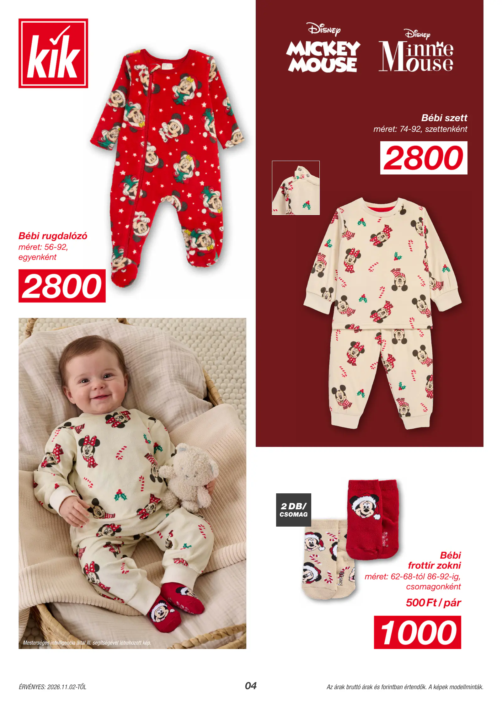 Kik Textil akciós újság, 4. oldal (nov. 2-ától)