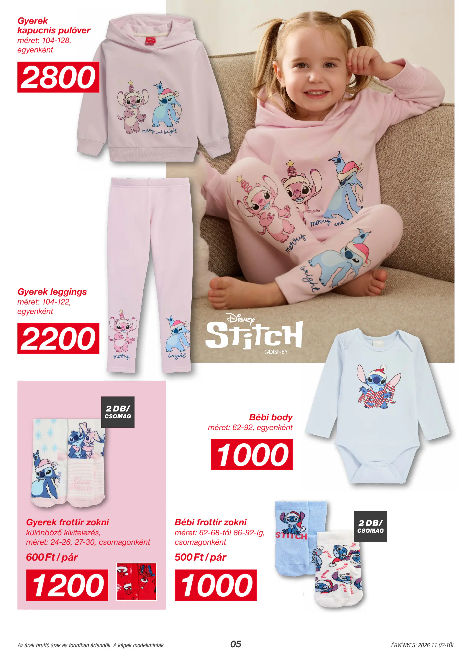 Kik Textil akciós újság, 5. oldal (nov. 2-ától)