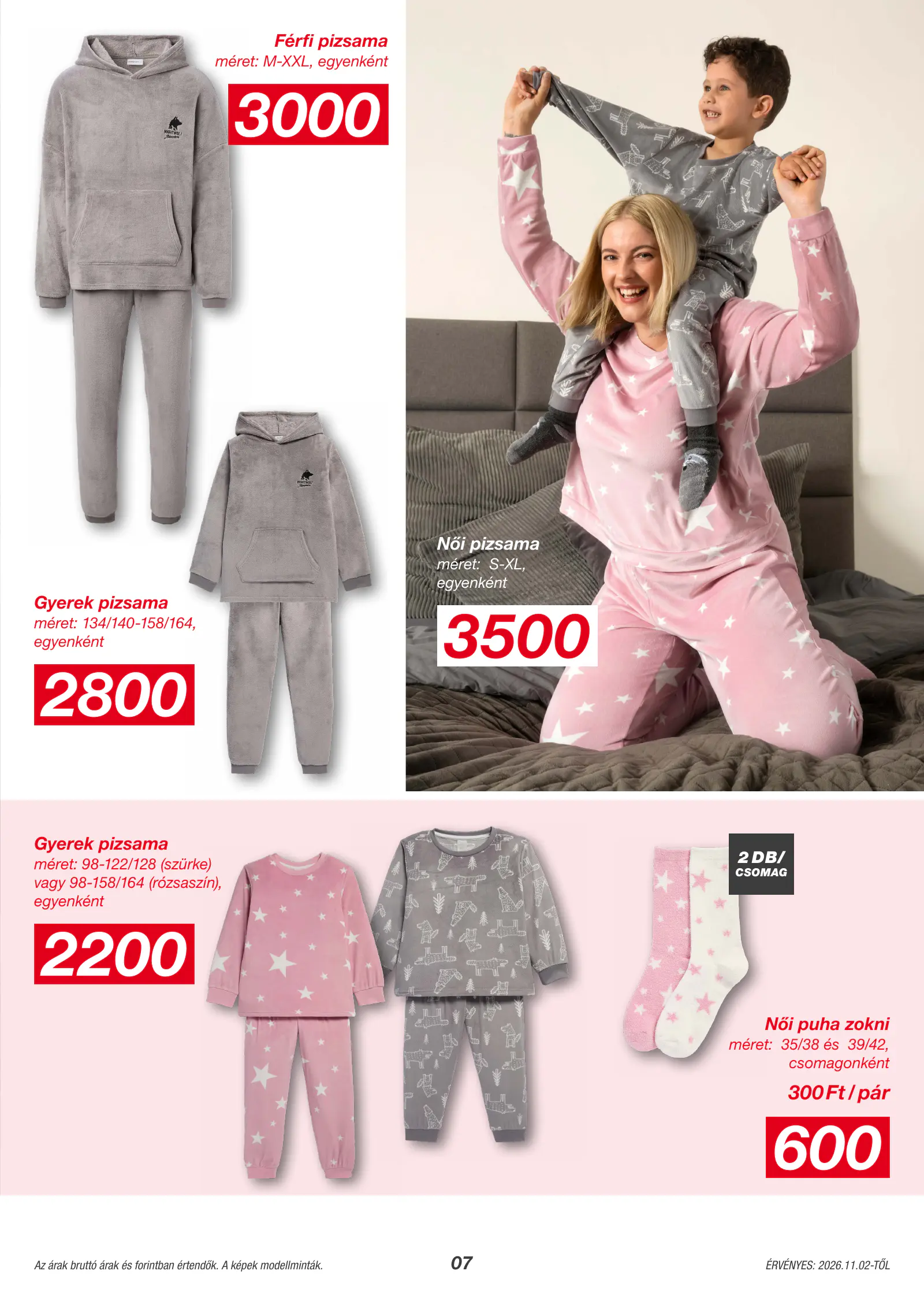 Kik Textil akciós újság, 7. oldal (nov. 2-ától)