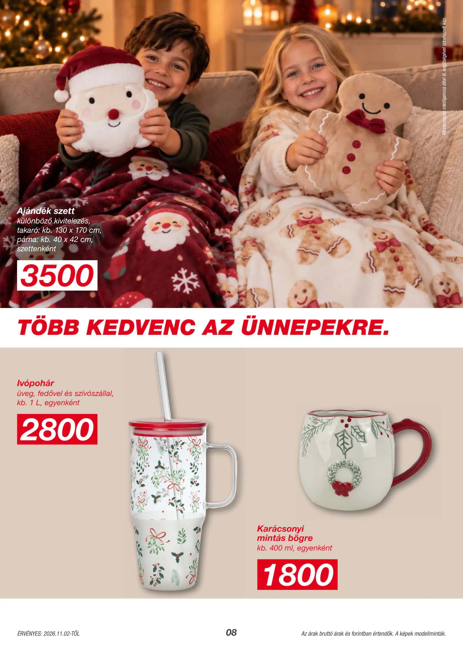 Kik Textil akciós újság, 8. oldal (nov. 2-ától)
