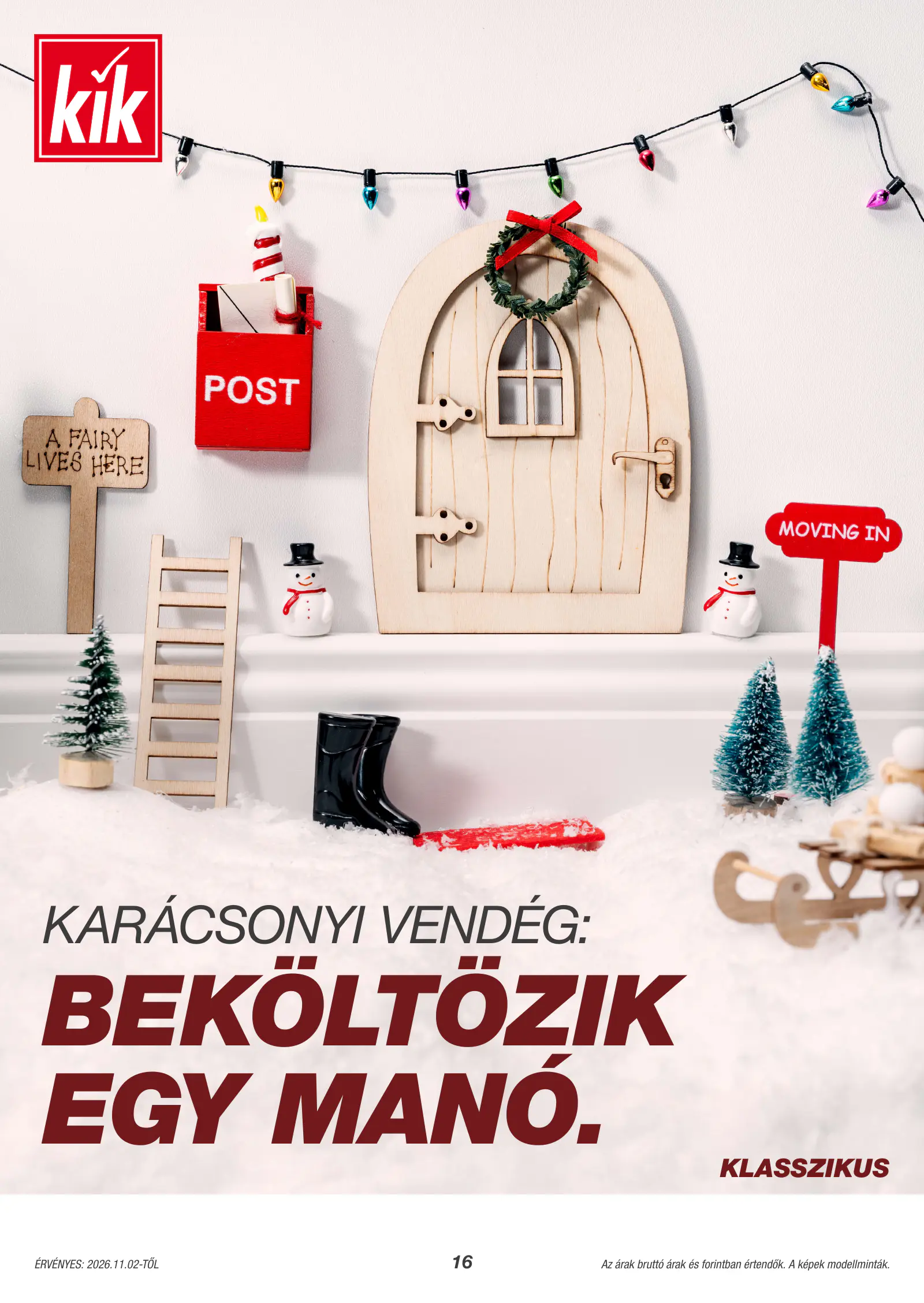 Kik Textil akciós újság, 16. oldal (nov. 2-ától)