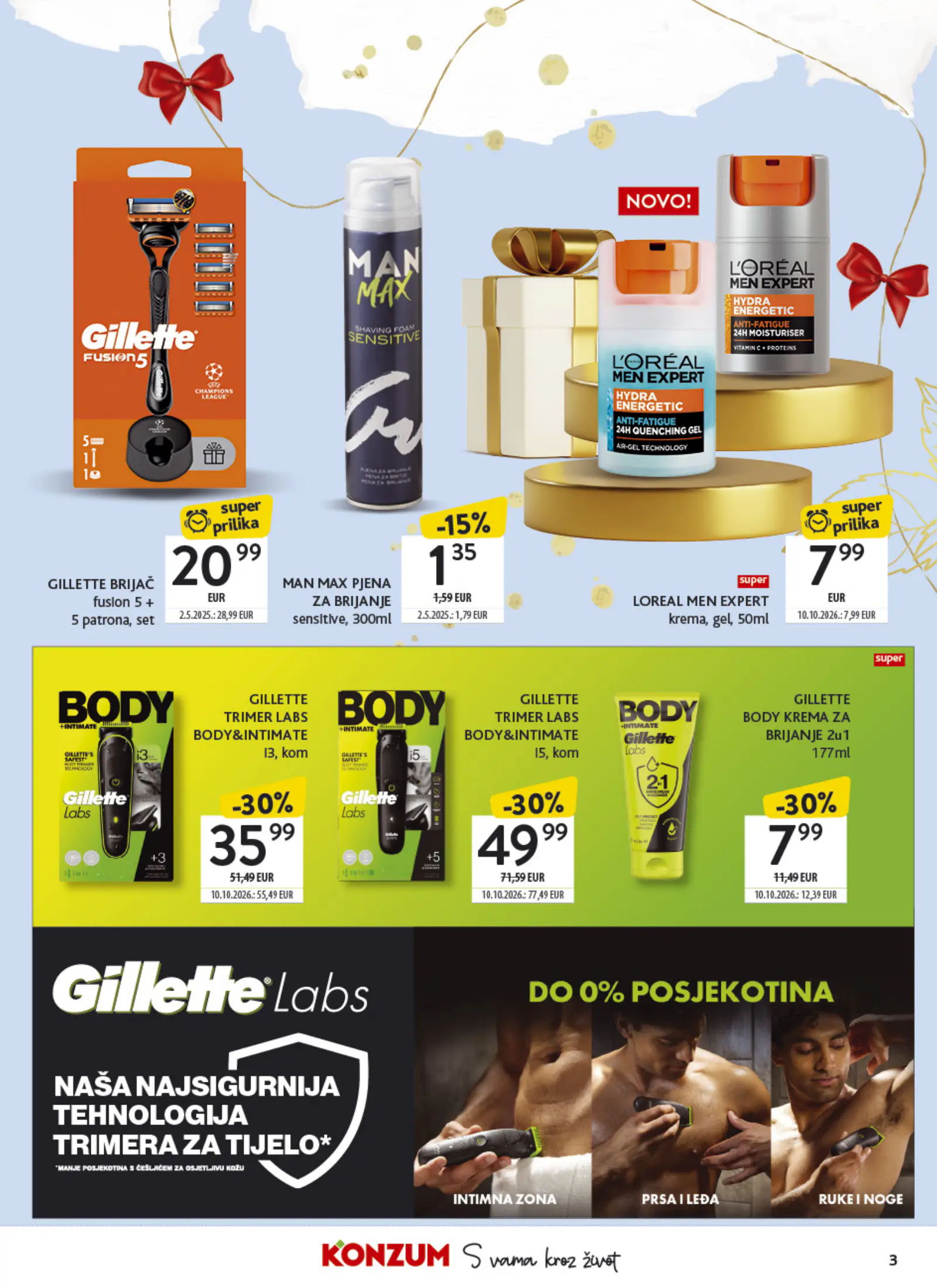 Konzum Horvátország Tematski katalog ljepota i njega, 3. oldal (nov. 2–15.)