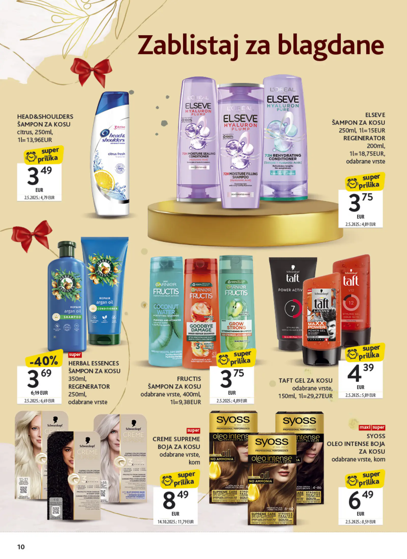 Konzum Horvátország Tematski katalog ljepota i njega, 10. oldal (nov. 2–15.)
