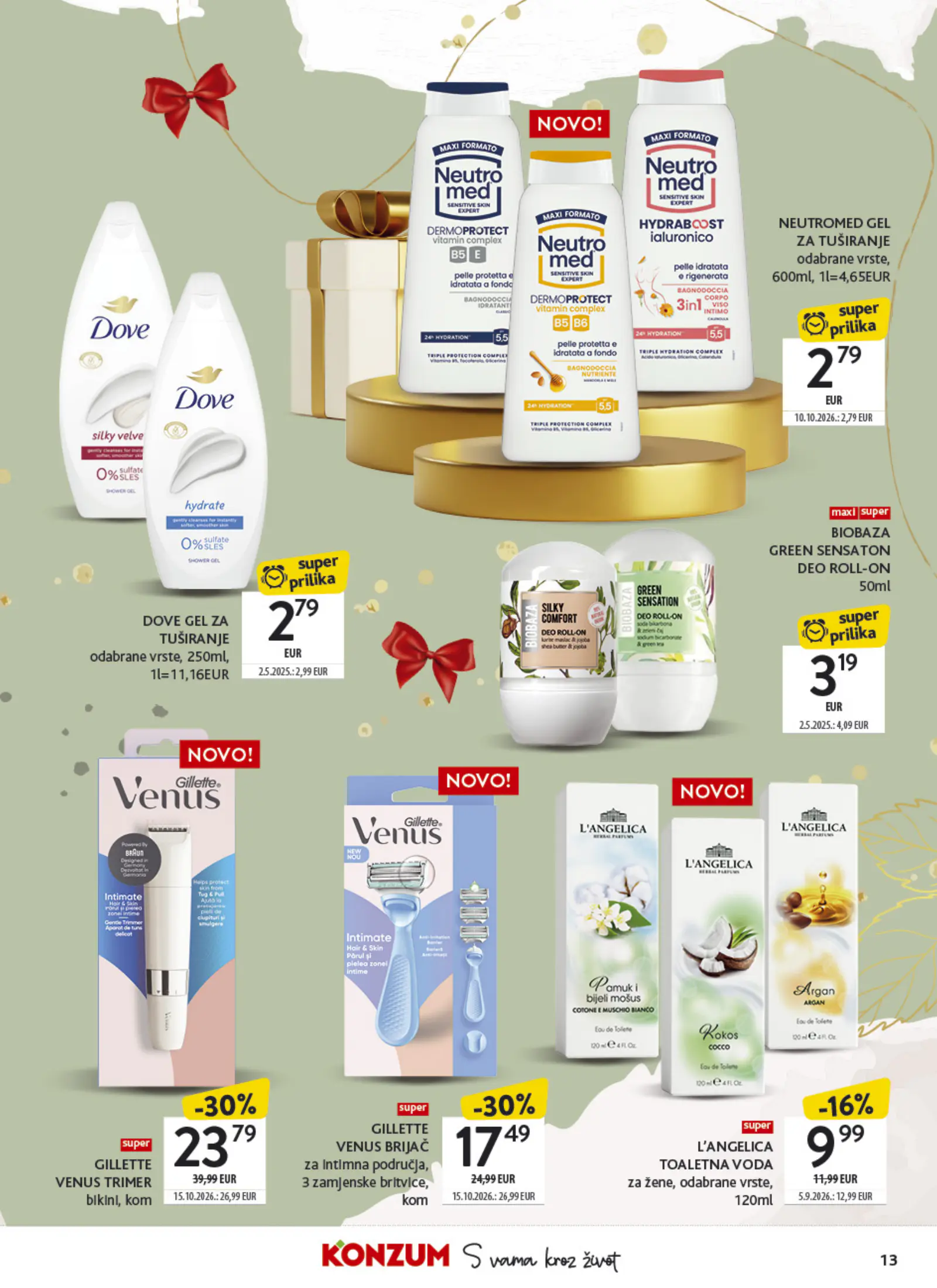 Konzum Horvátország Tematski katalog ljepota i njega, 13. oldal (nov. 2–15.)