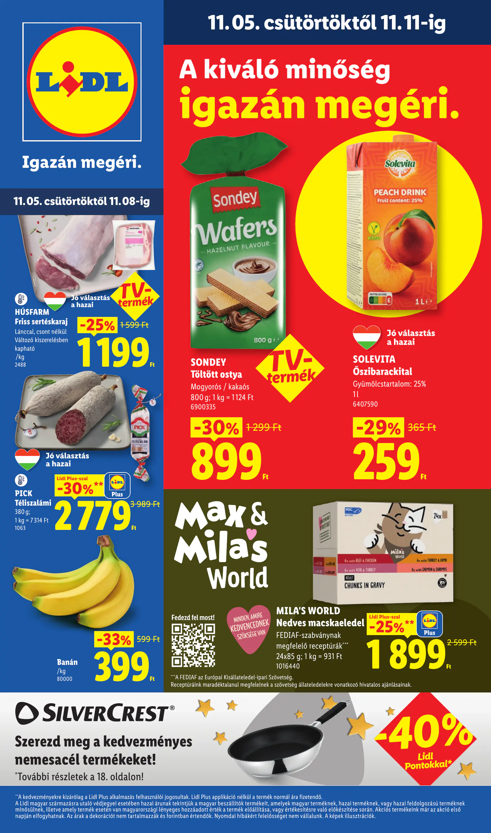 Lidl akciós újság, 45. hét, 1. oldal (nov. 5–11.)
