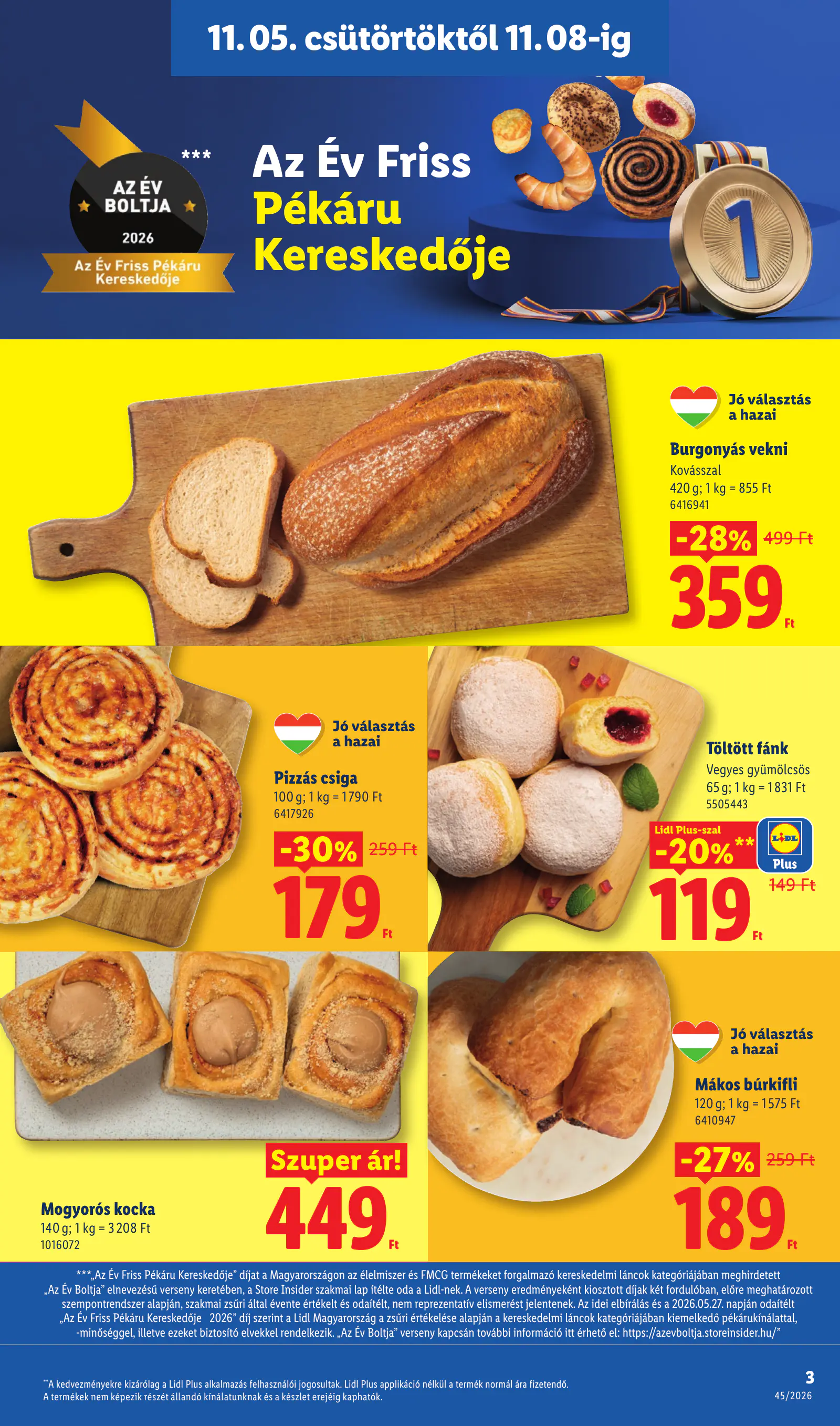Lidl akciós újság, 45. hét, 3. oldal (nov. 5–11.)