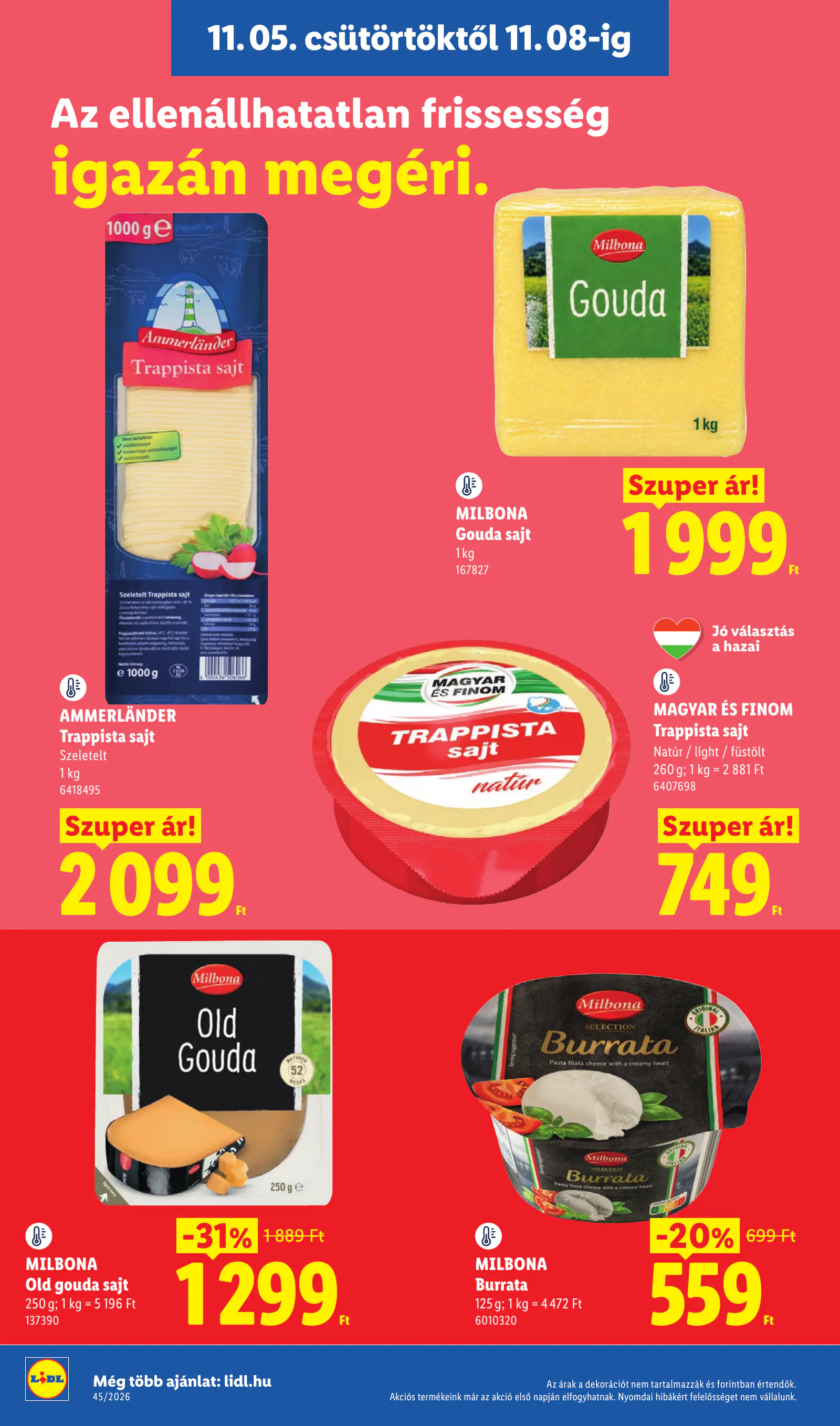 Lidl akciós újság, 45. hét, 8. oldal (nov. 5–11.)