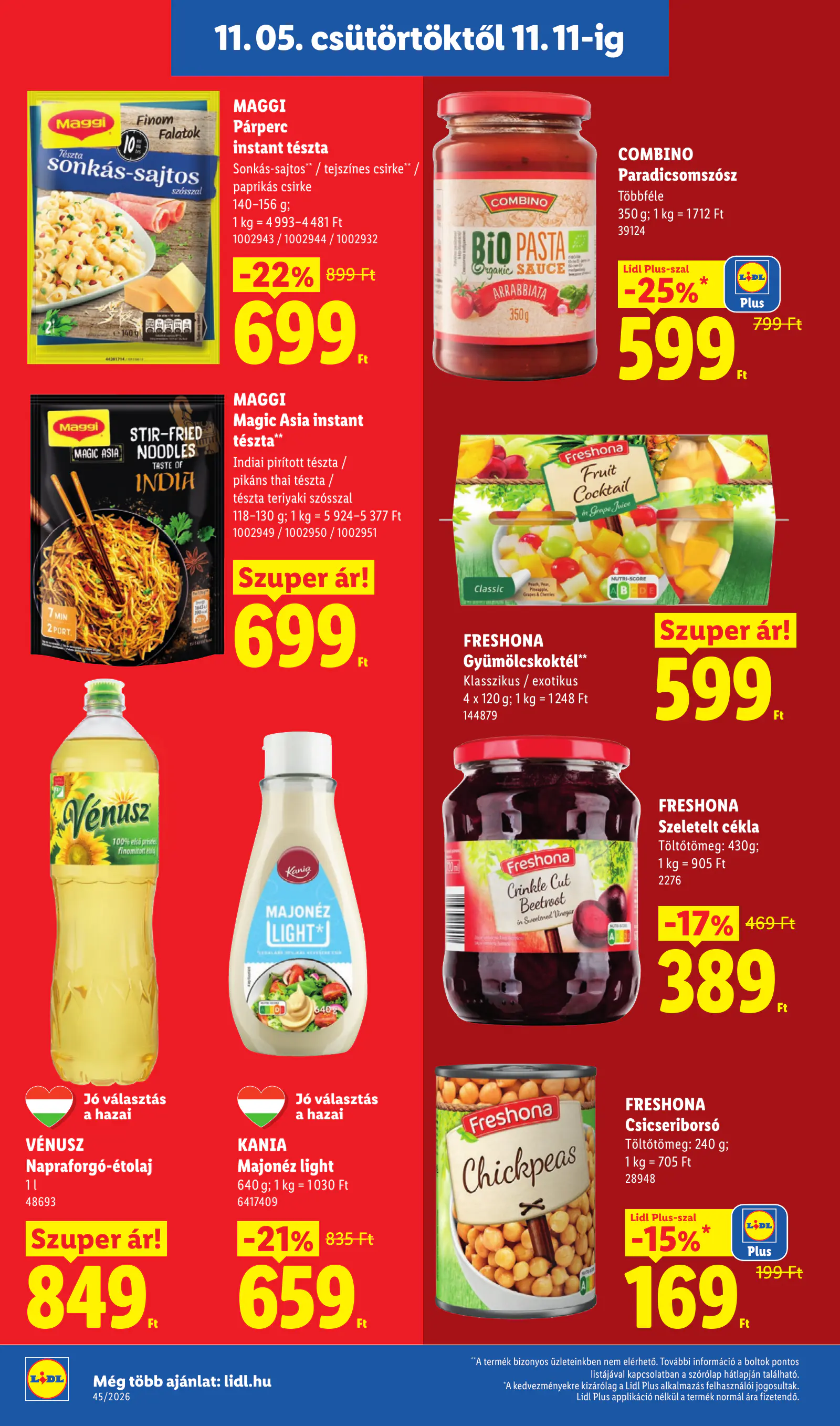 Lidl akciós újság, 45. hét, 14. oldal (nov. 5–11.)