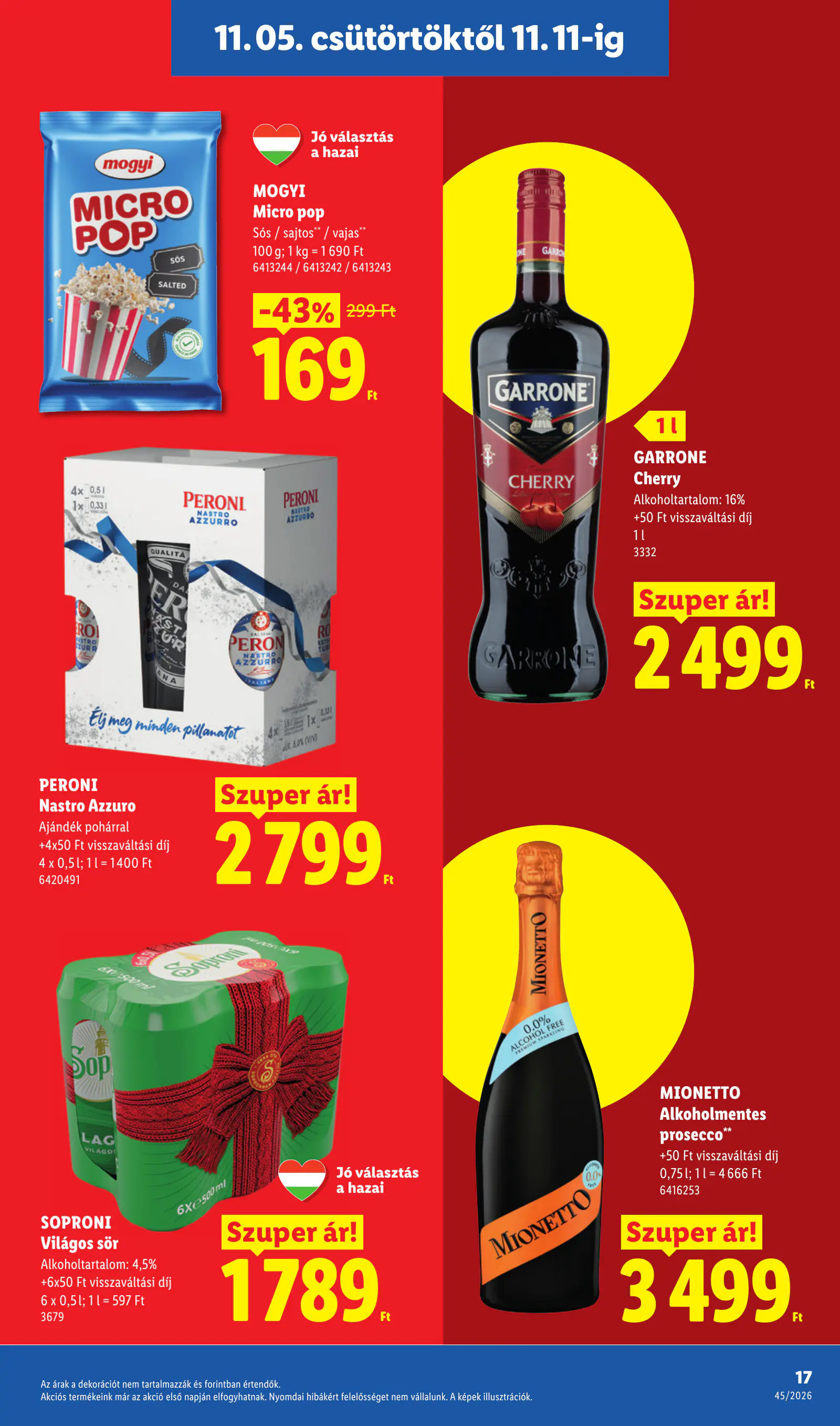 Lidl akciós újság, 45. hét, 17. oldal (nov. 5–11.)