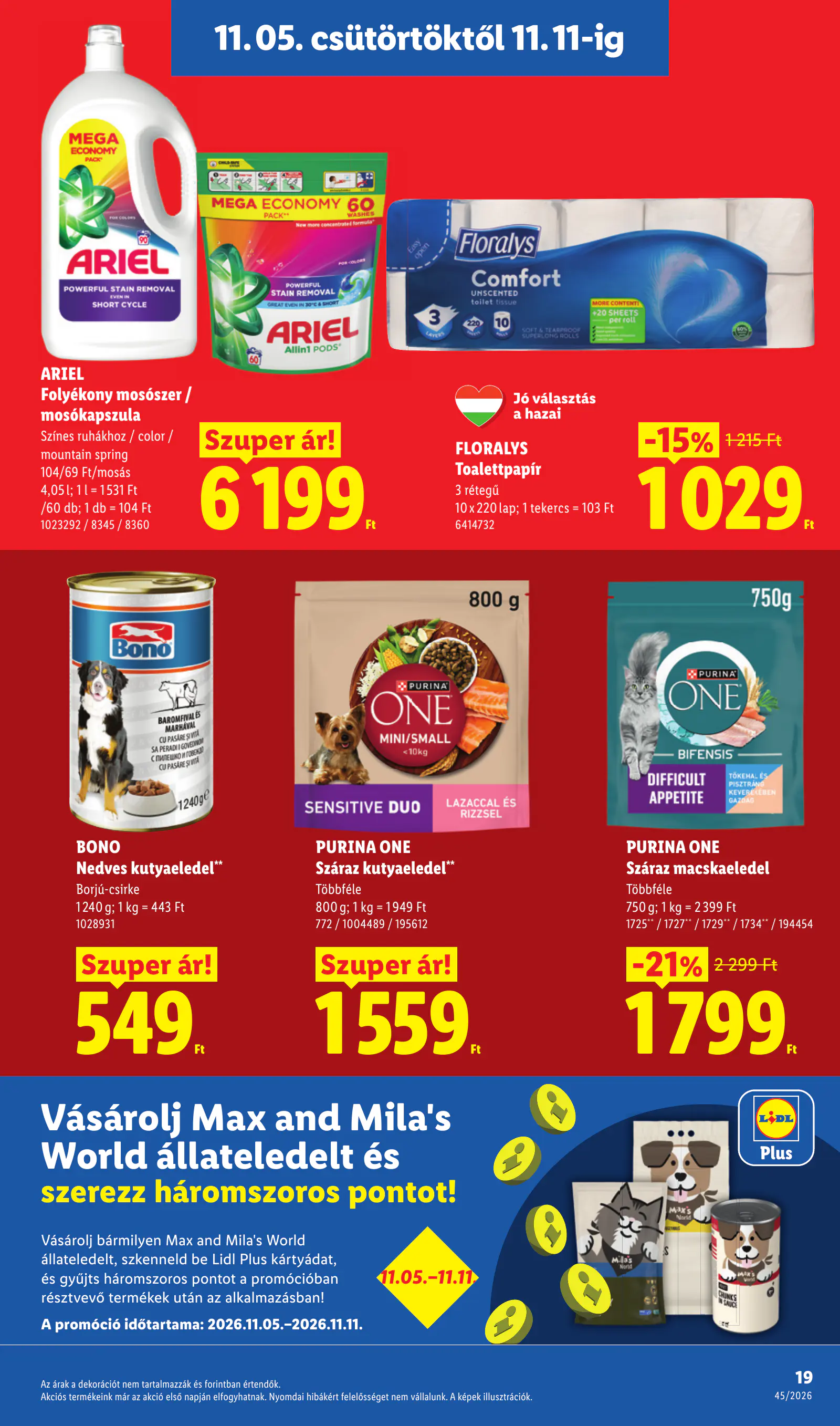 Lidl akciós újság, 45. hét, 19. oldal (nov. 5–11.)