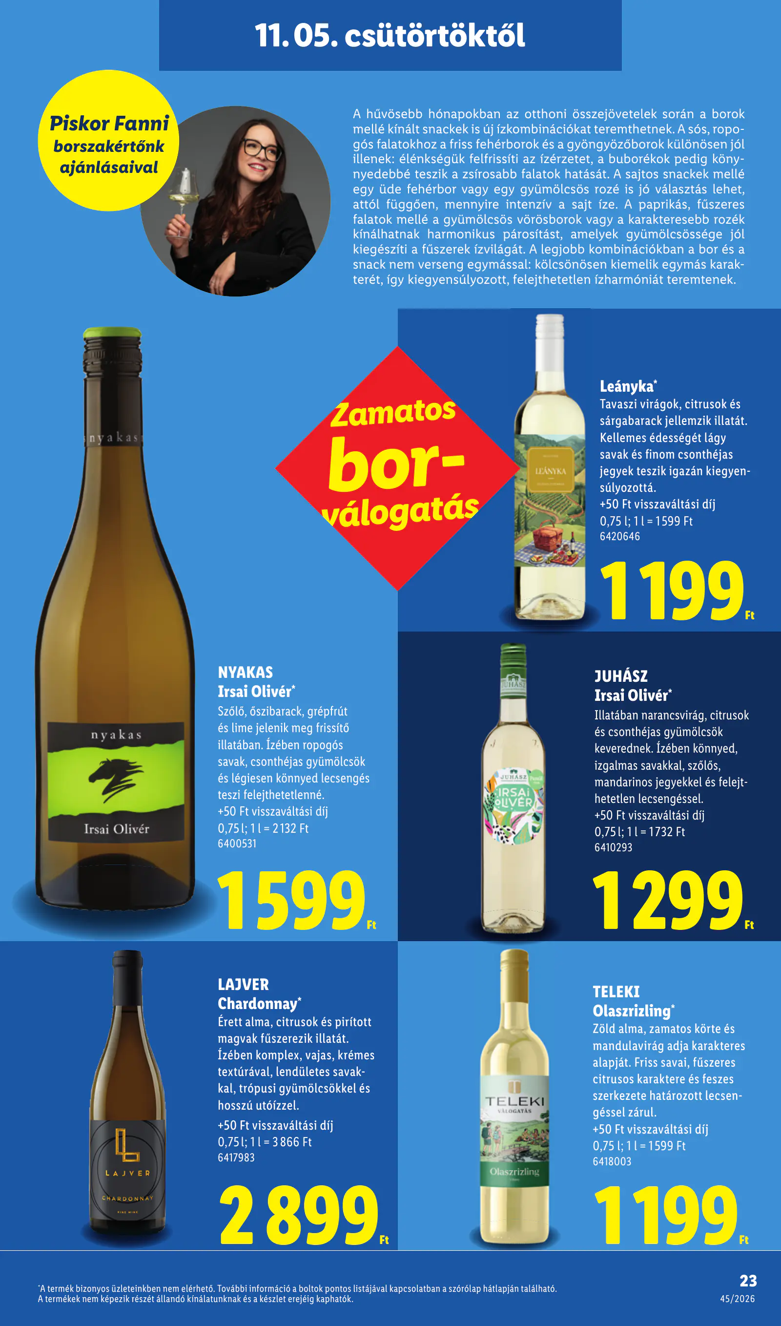 Lidl akciós újság, 45. hét, 23. oldal (nov. 5–11.)