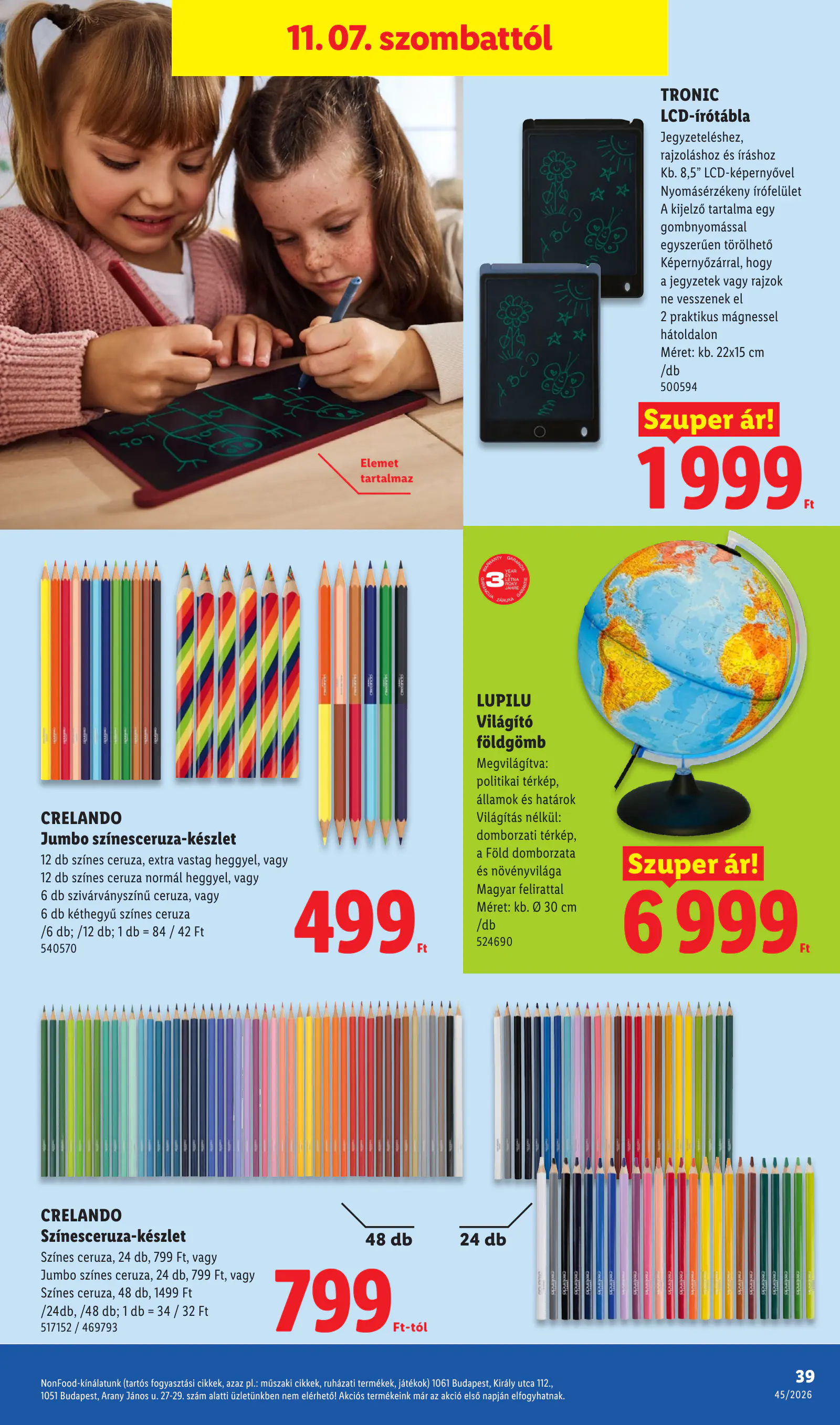 Lidl akciós újság, 45. hét, 39. oldal (nov. 5–11.)