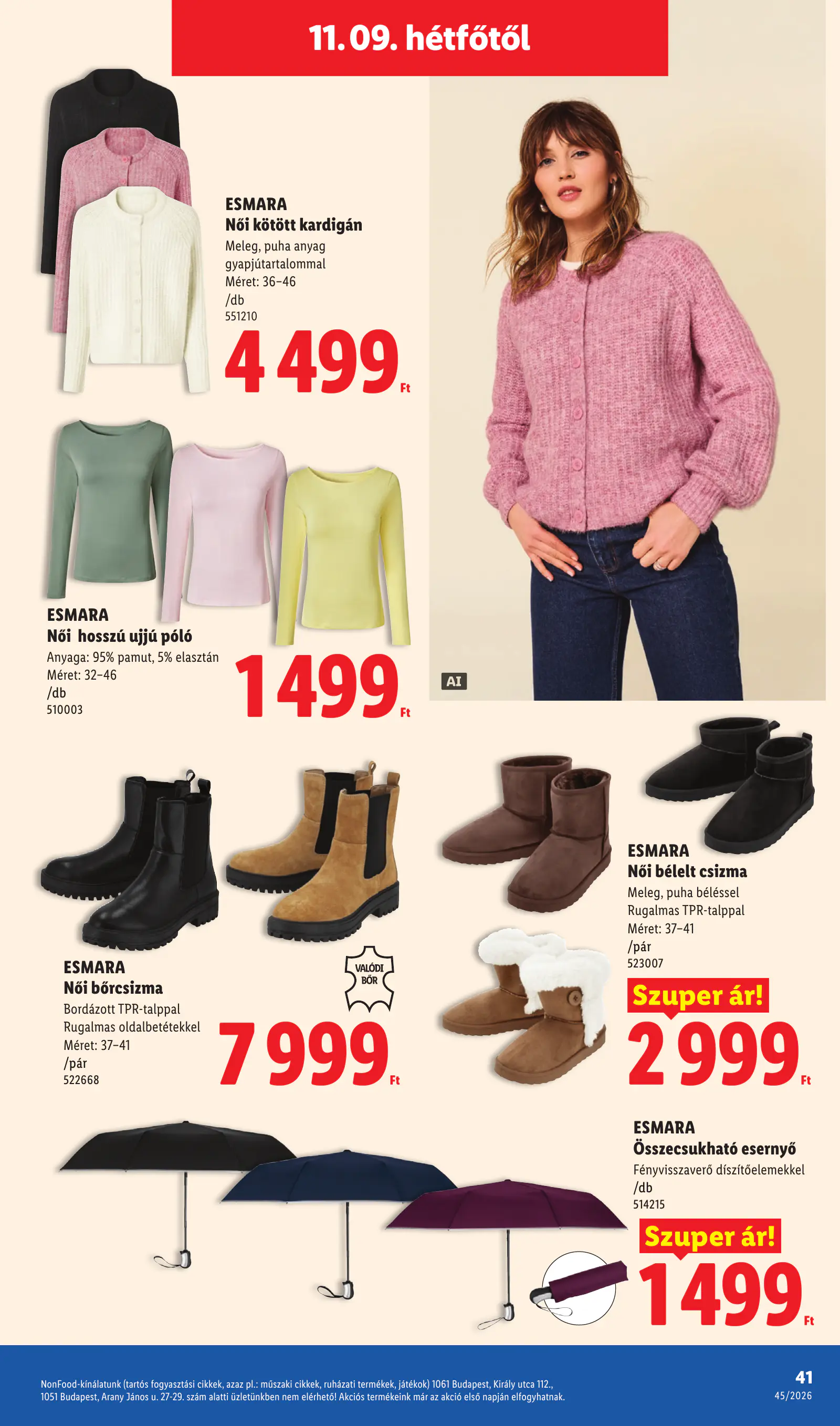 Lidl akciós újság, 45. hét, 41. oldal (nov. 5–11.)