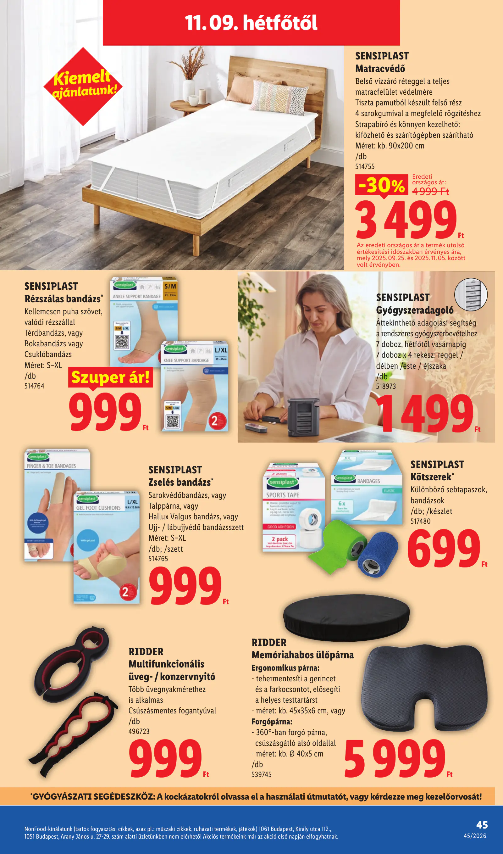 Lidl akciós újság, 45. hét, 45. oldal (nov. 5–11.)