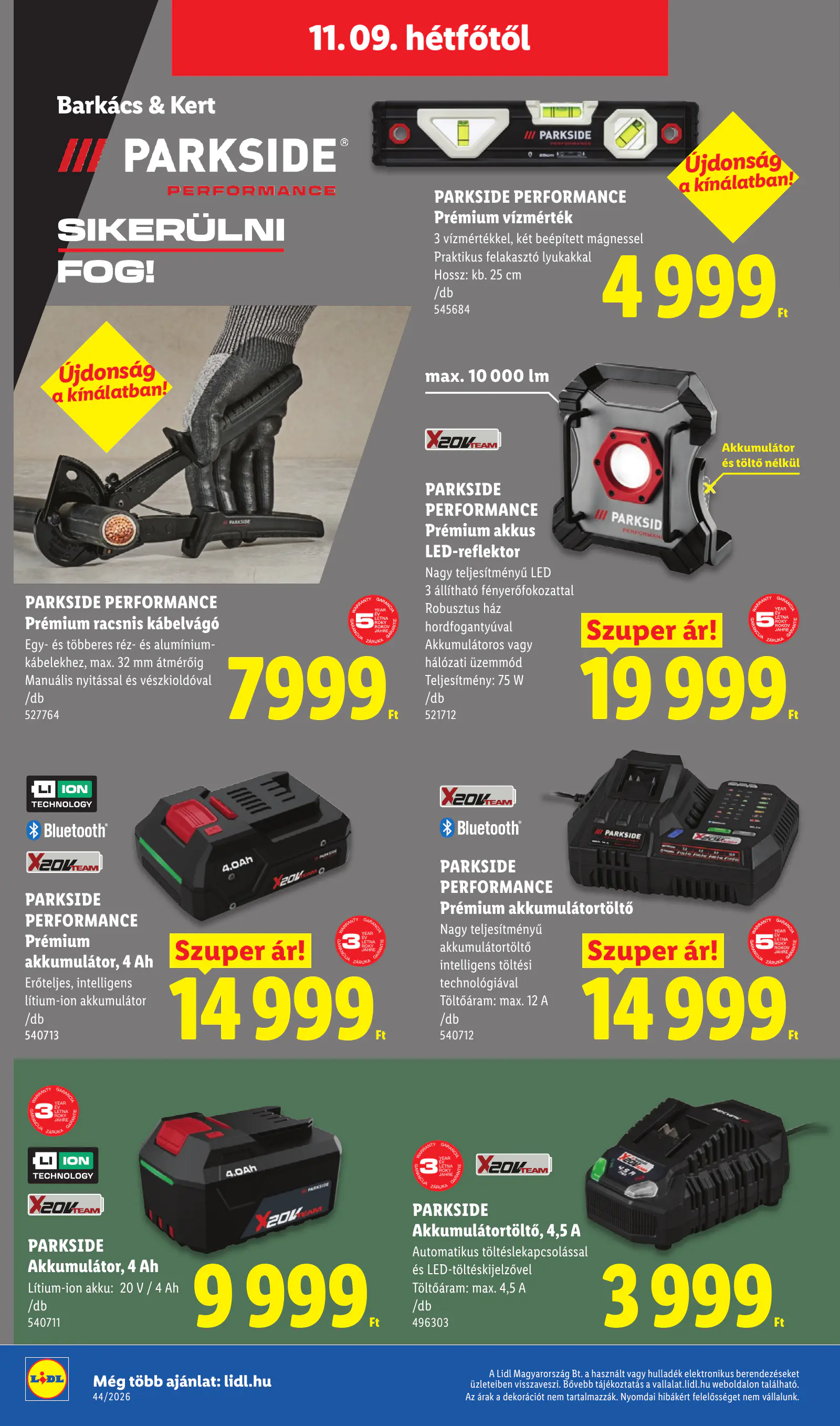 Lidl akciós újság, 45. hét, 48. oldal (nov. 5–11.)