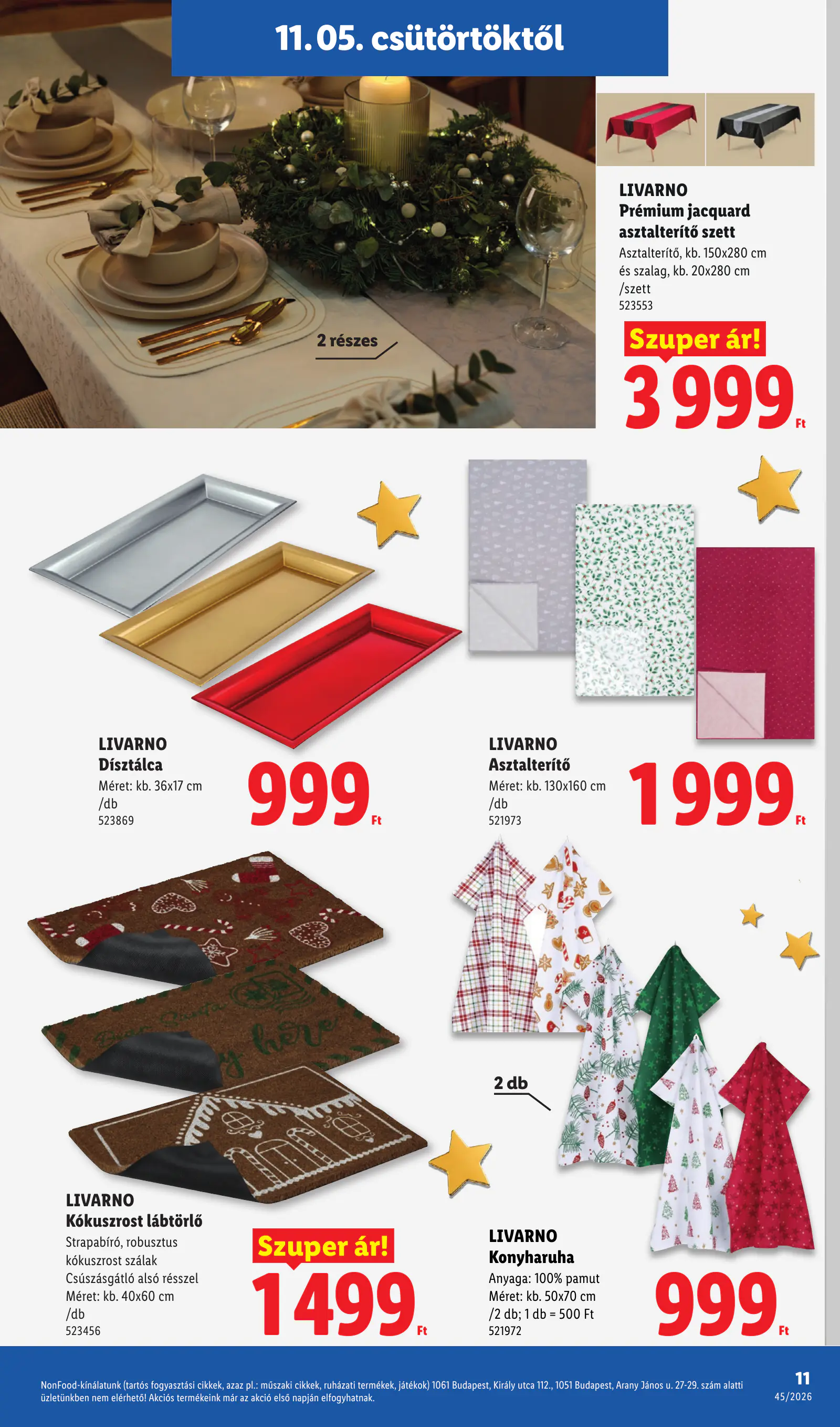 Lidl Dekoráció katalógus, 45. hét, 11. oldal (nov. 5–11.)