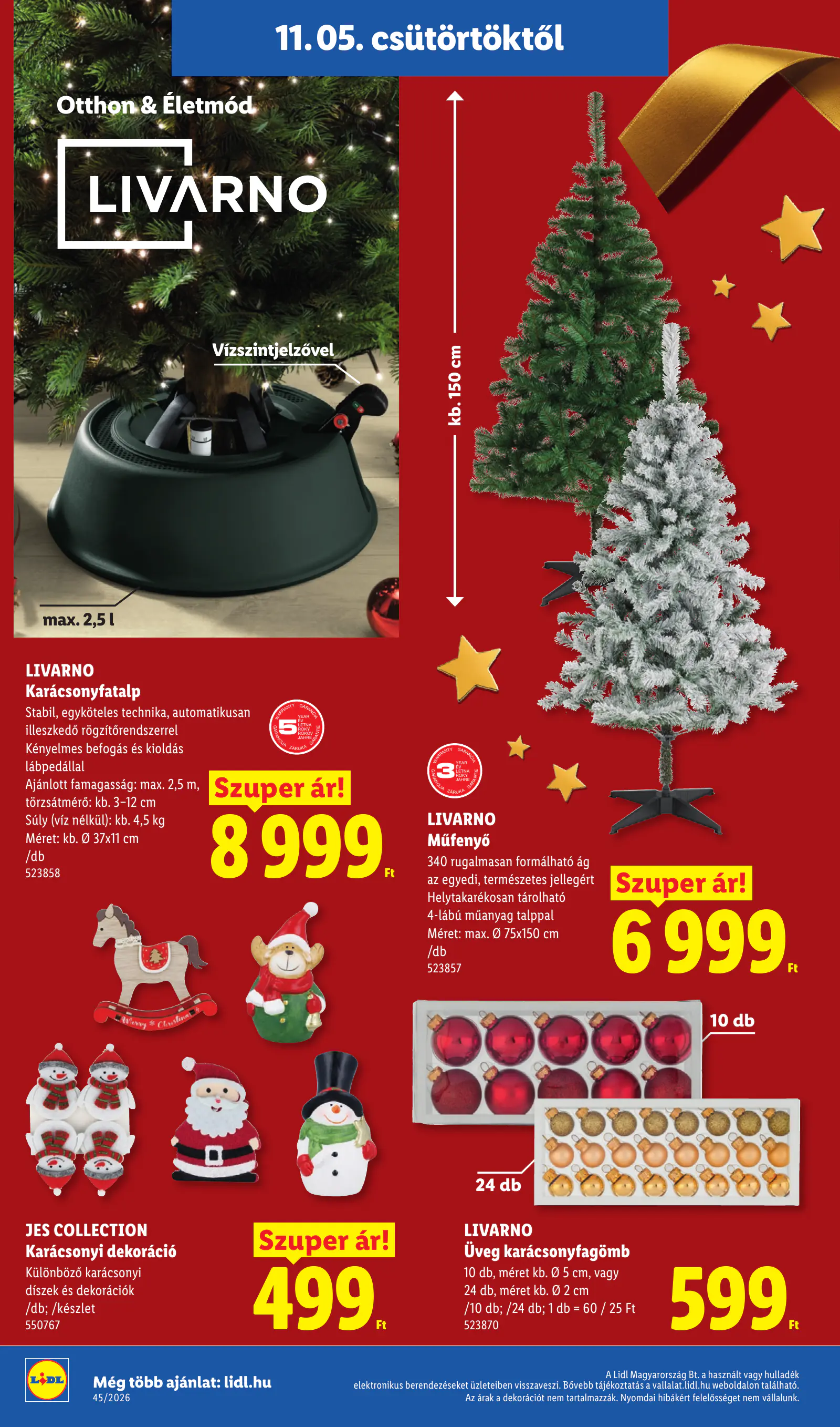 Lidl Dekoráció katalógus, 45. hét, 16. oldal (nov. 5–11.)