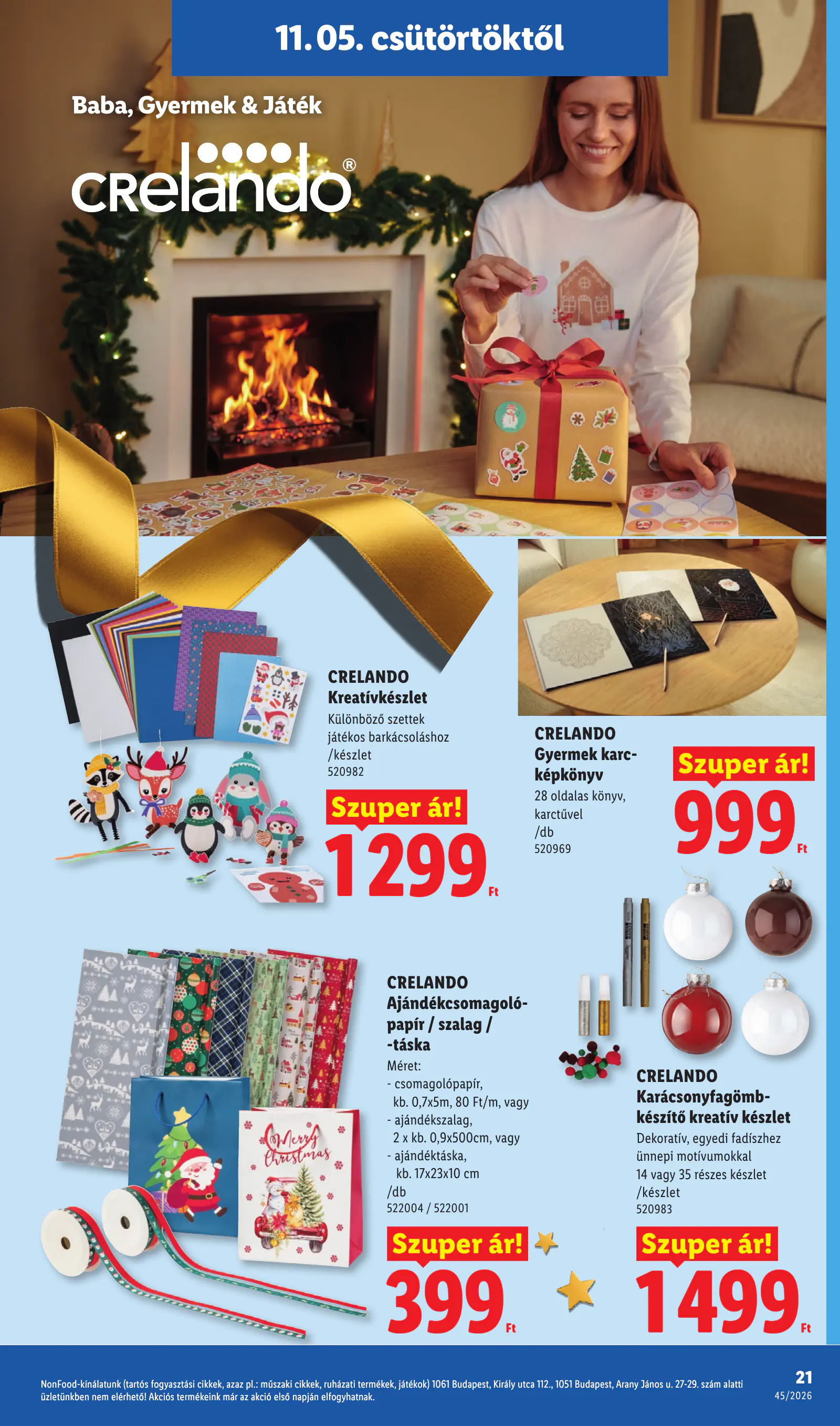 Lidl Dekoráció katalógus, 45. hét, 21. oldal (nov. 5–11.)