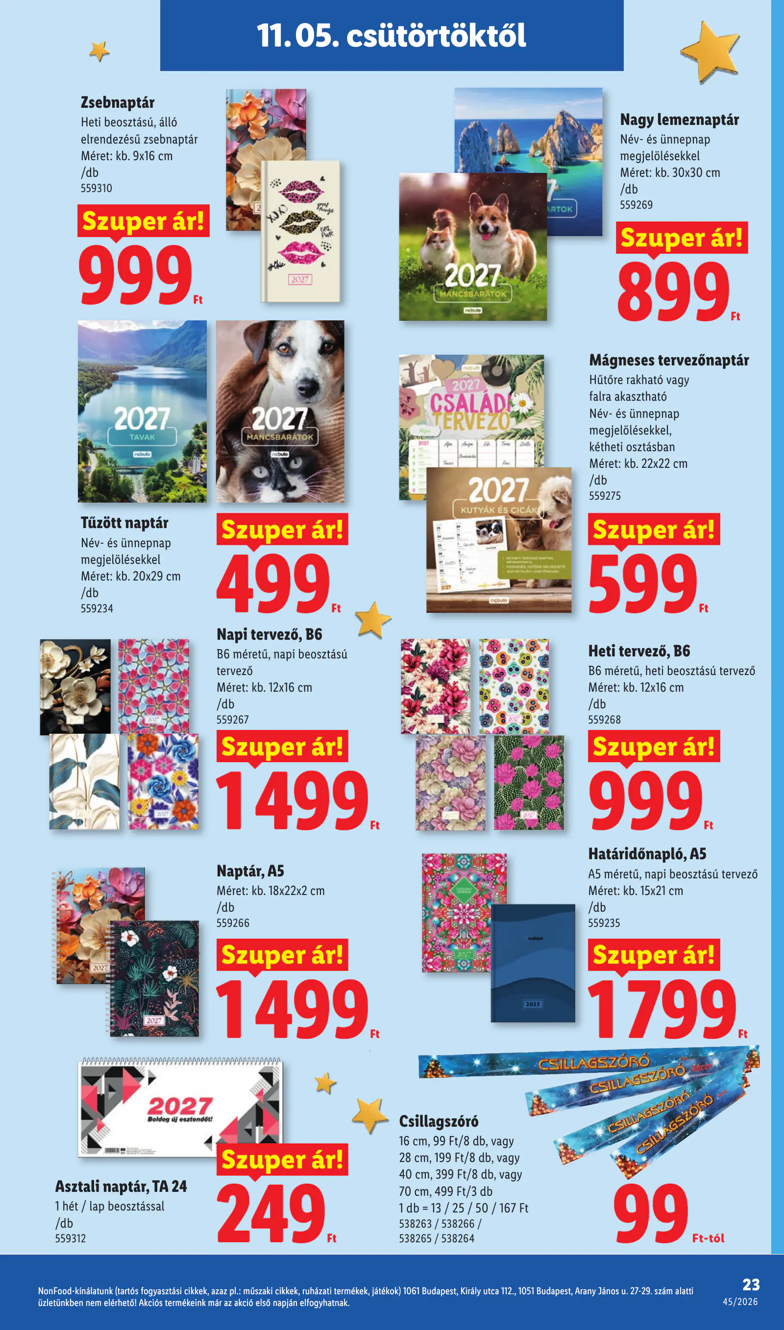 Lidl Dekoráció katalógus, 45. hét, 23. oldal (nov. 5–11.)
