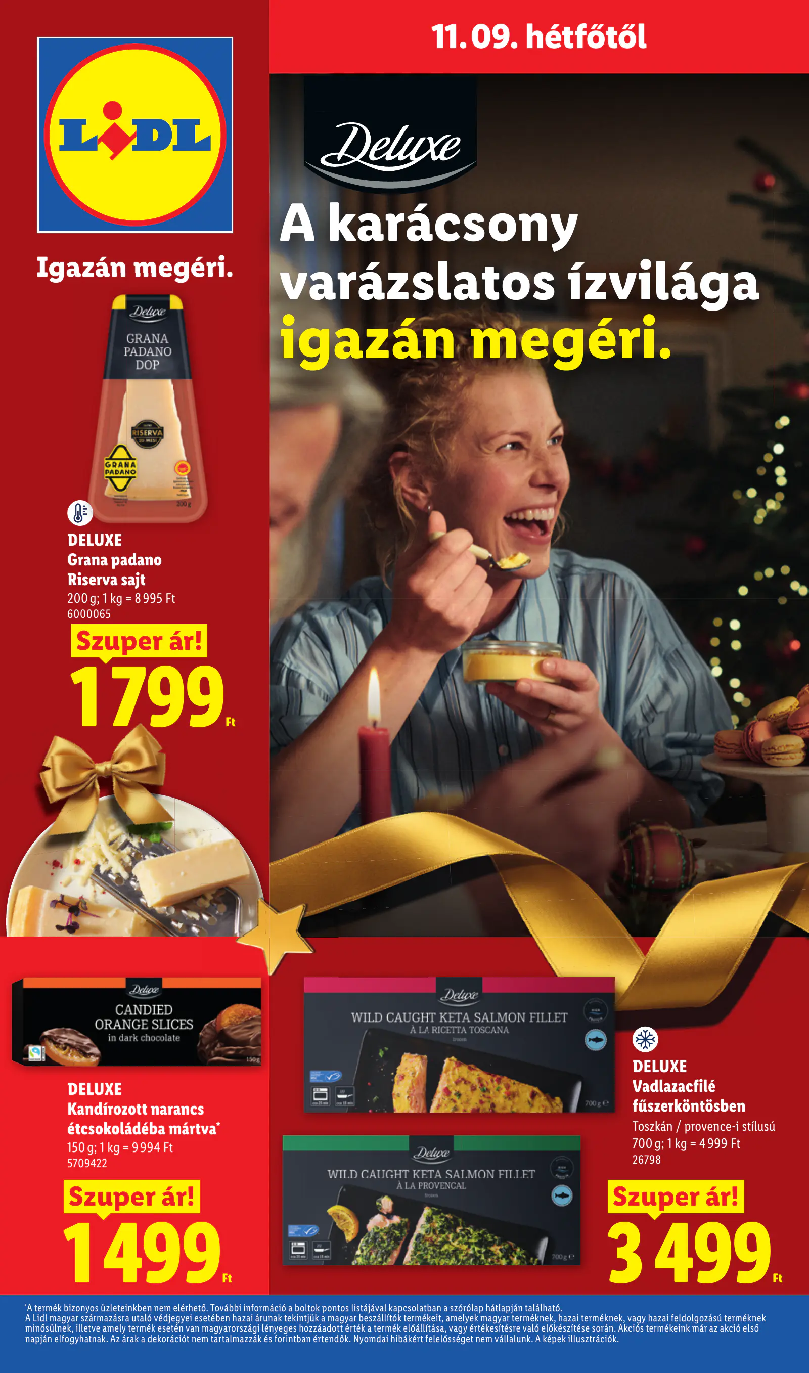 Lidl Deluxe katalógus, 45. hét, 1. oldal (nov. 9–15.)