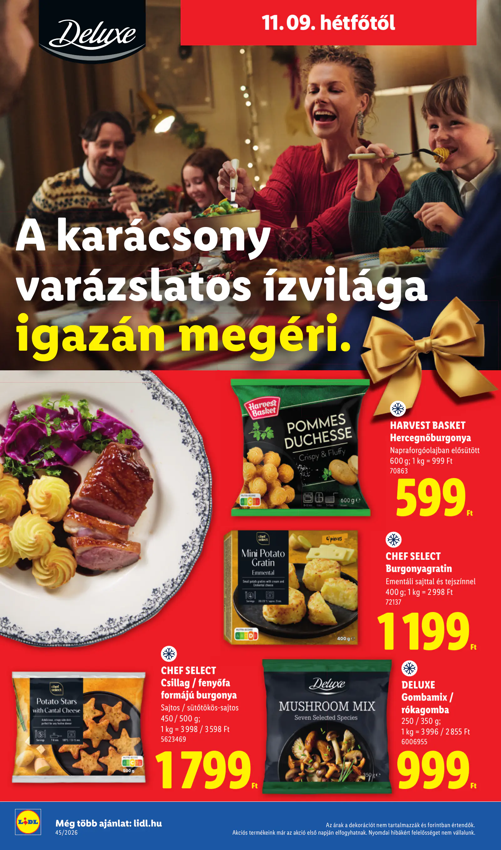 Lidl Deluxe katalógus, 45. hét, 2. oldal (nov. 9–15.)