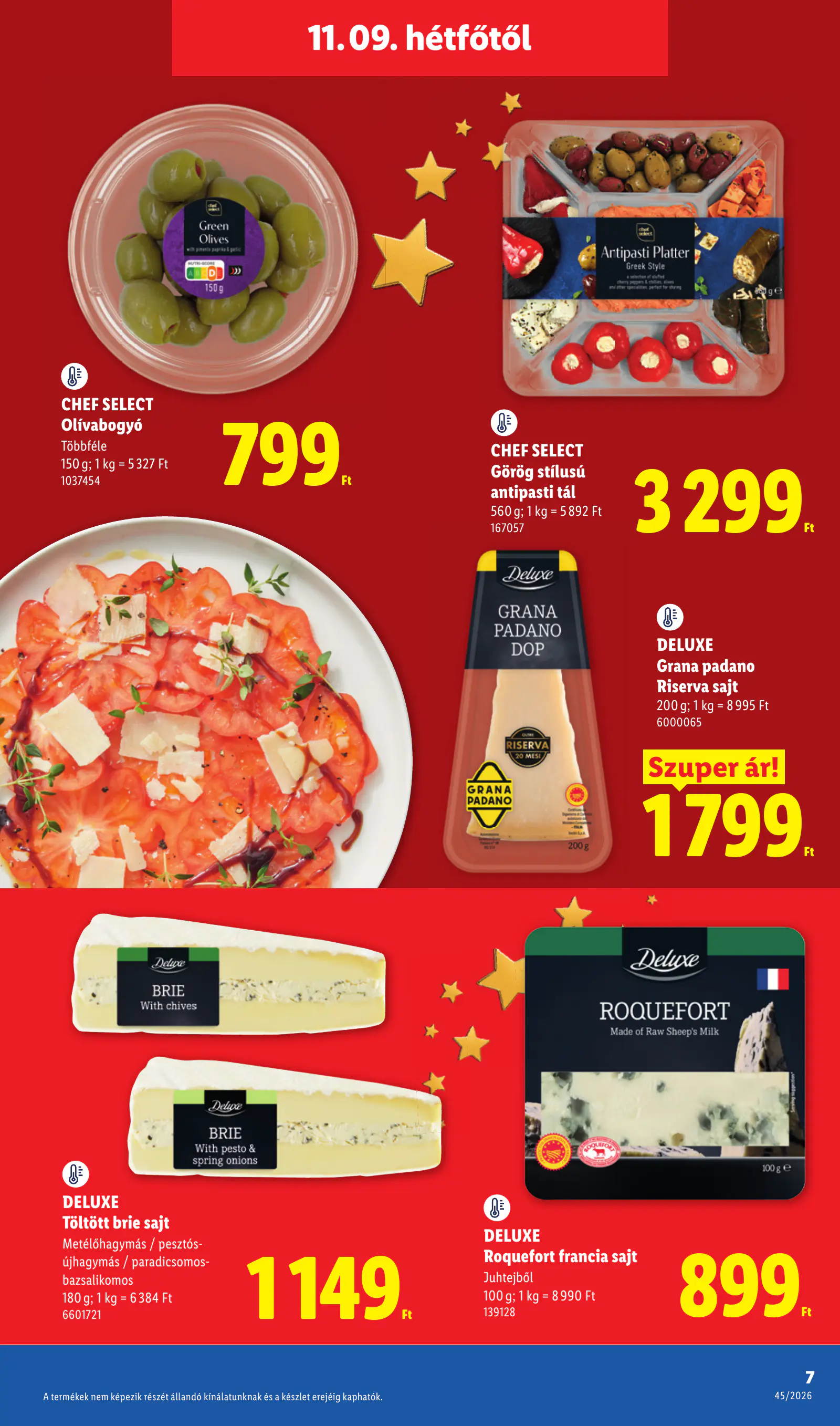 Lidl Deluxe katalógus, 45. hét, 7. oldal (nov. 9–15.)
