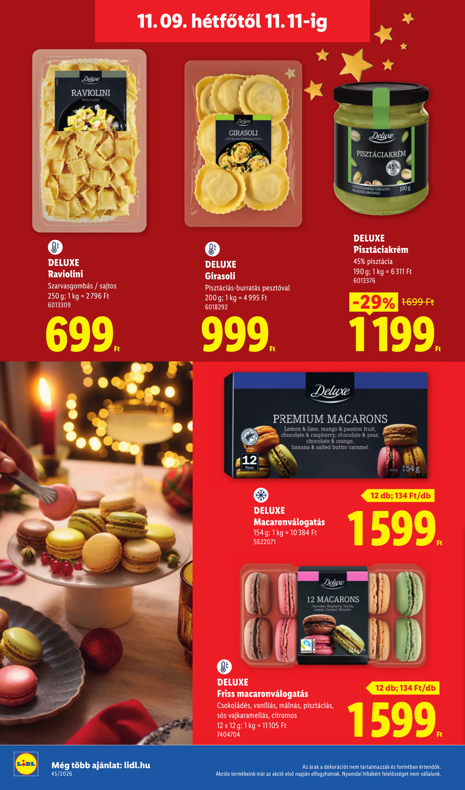 Lidl Deluxe katalógus, 45. hét, 8. oldal (nov. 9–15.)