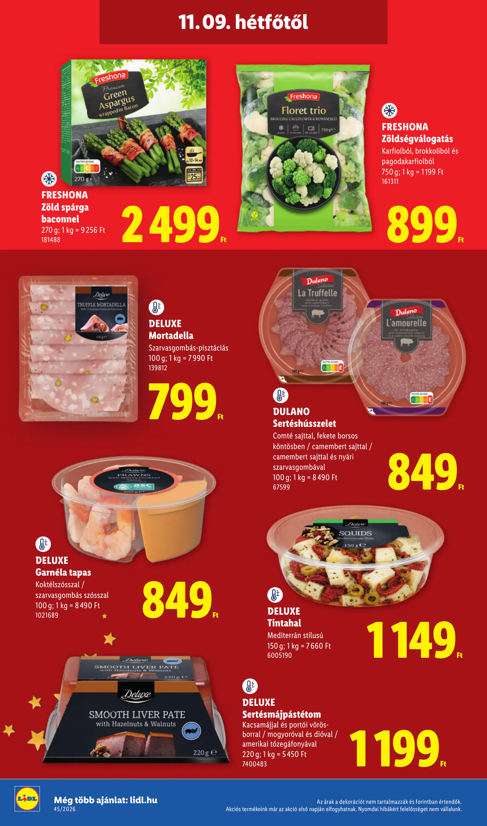 Lidl Deluxe katalógus, 45. hét, 10. oldal (nov. 9–15.)