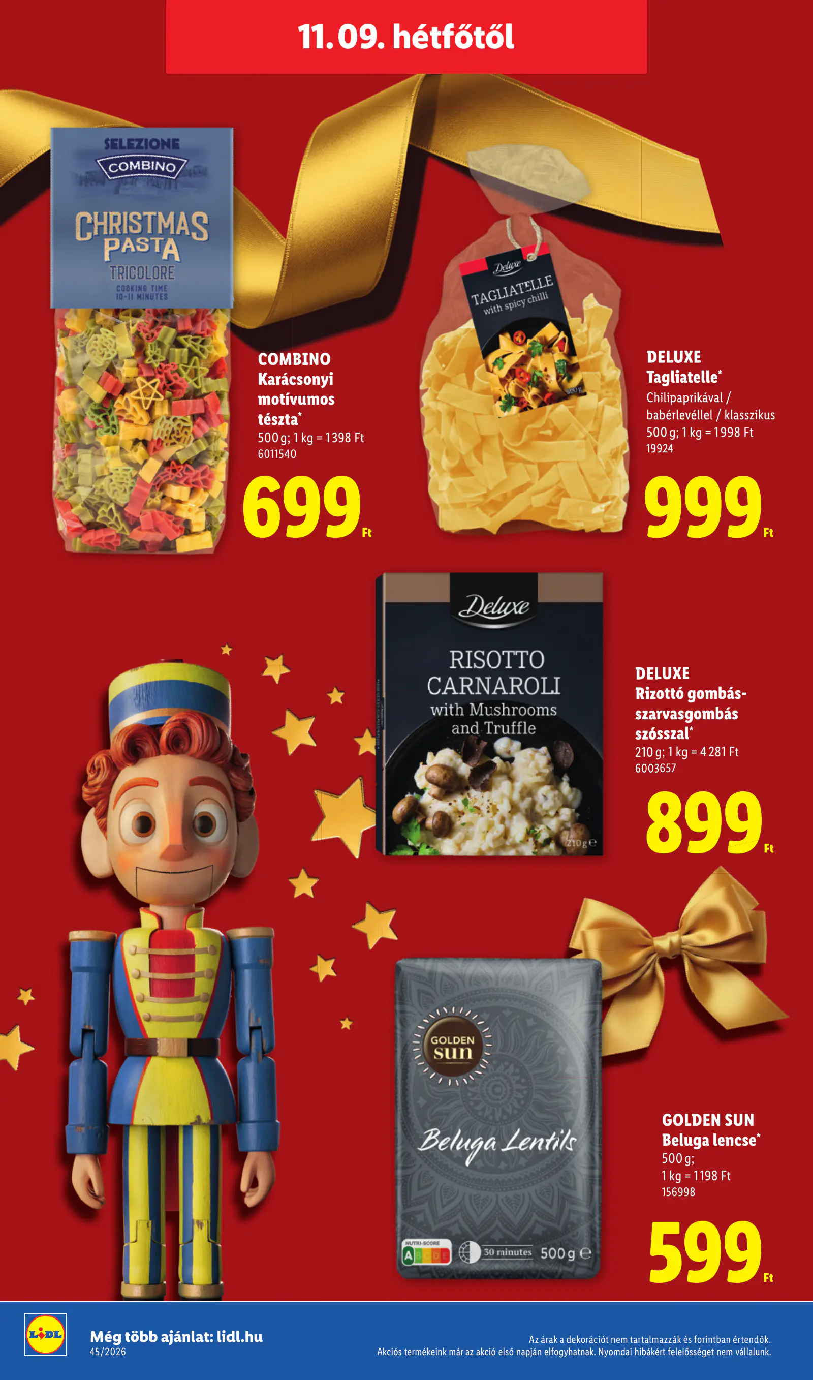 Lidl Deluxe katalógus, 45. hét, 12. oldal (nov. 9–15.)