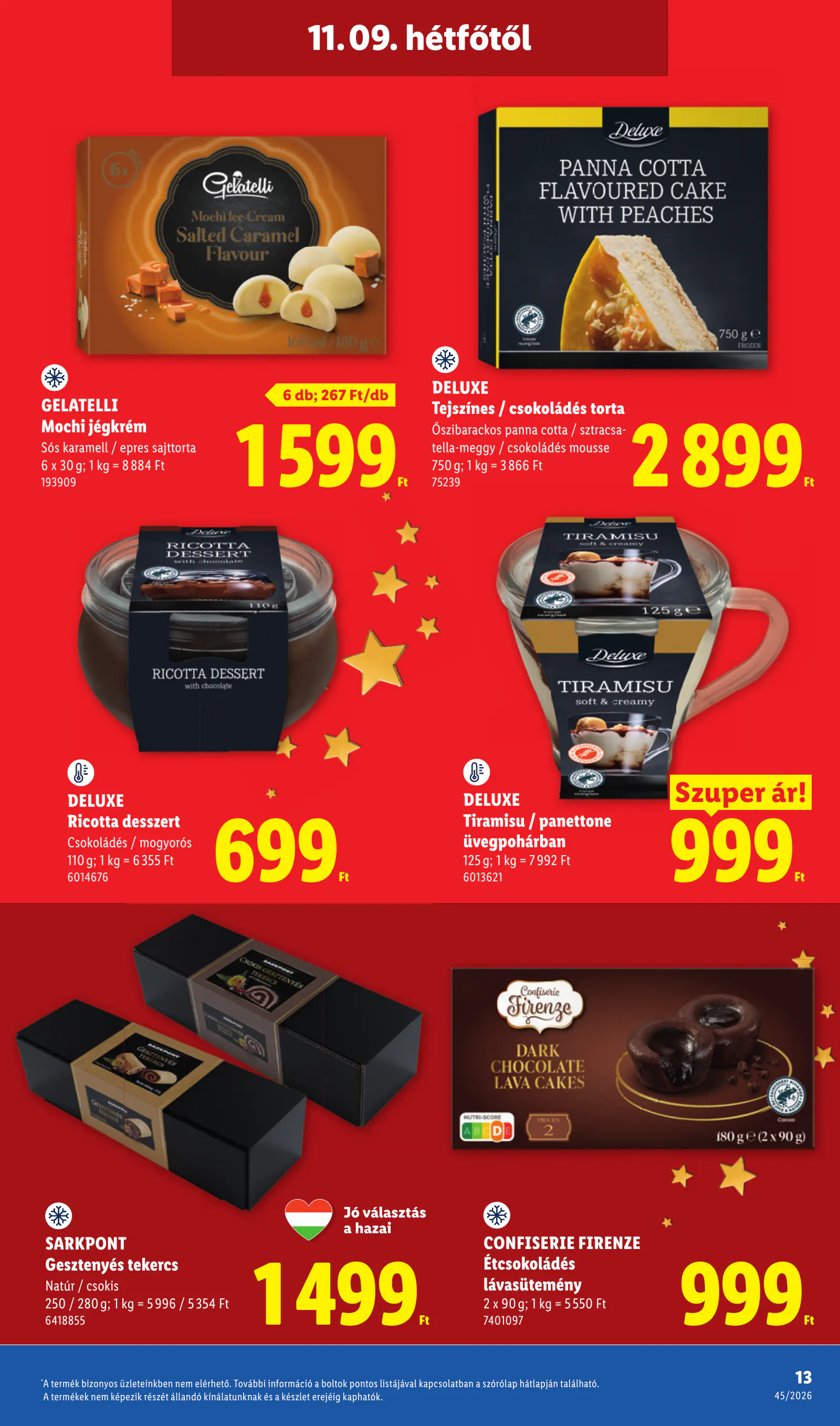 Lidl Deluxe katalógus, 45. hét, 13. oldal (nov. 9–15.)