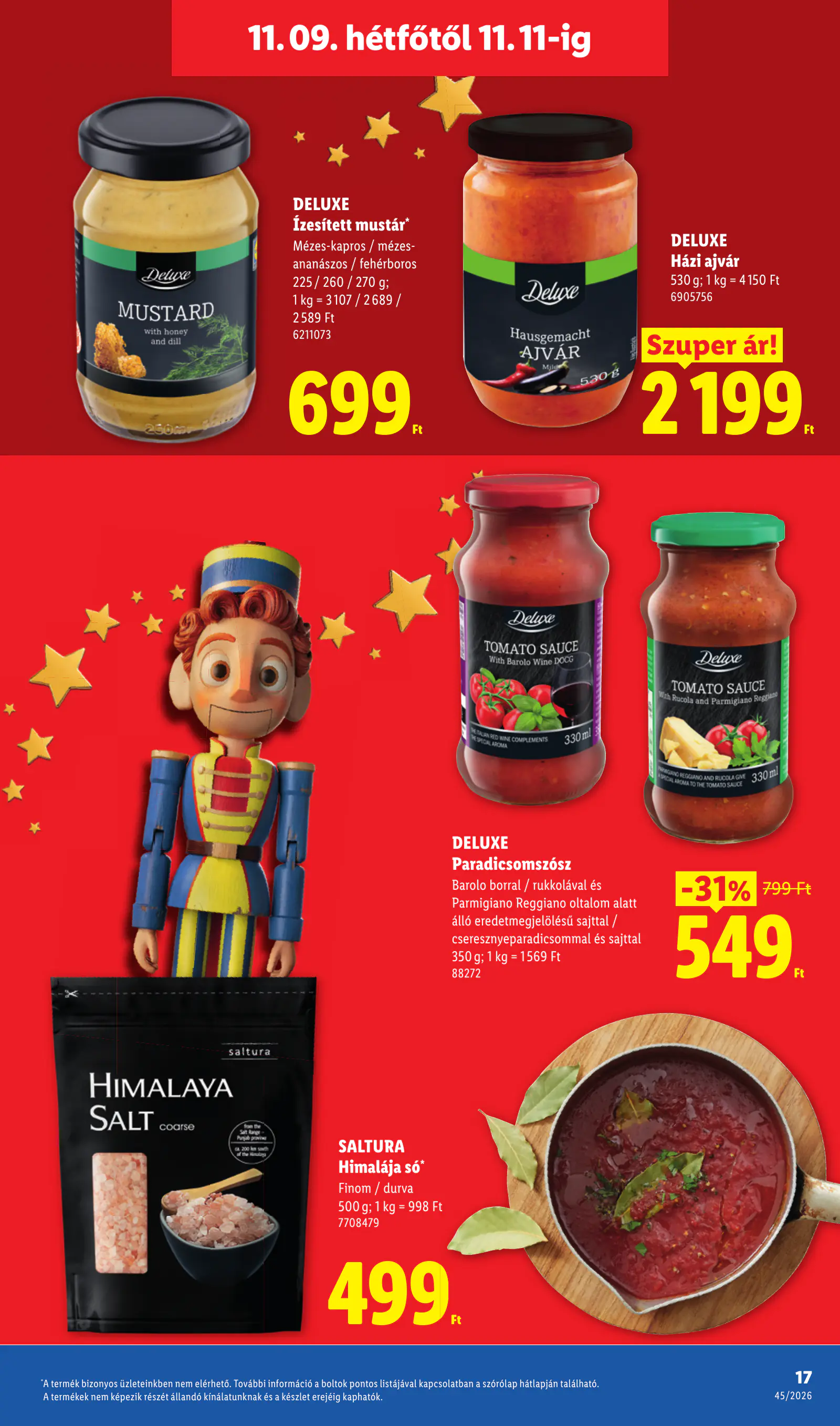 Lidl Deluxe katalógus, 45. hét, 17. oldal (nov. 9–15.)