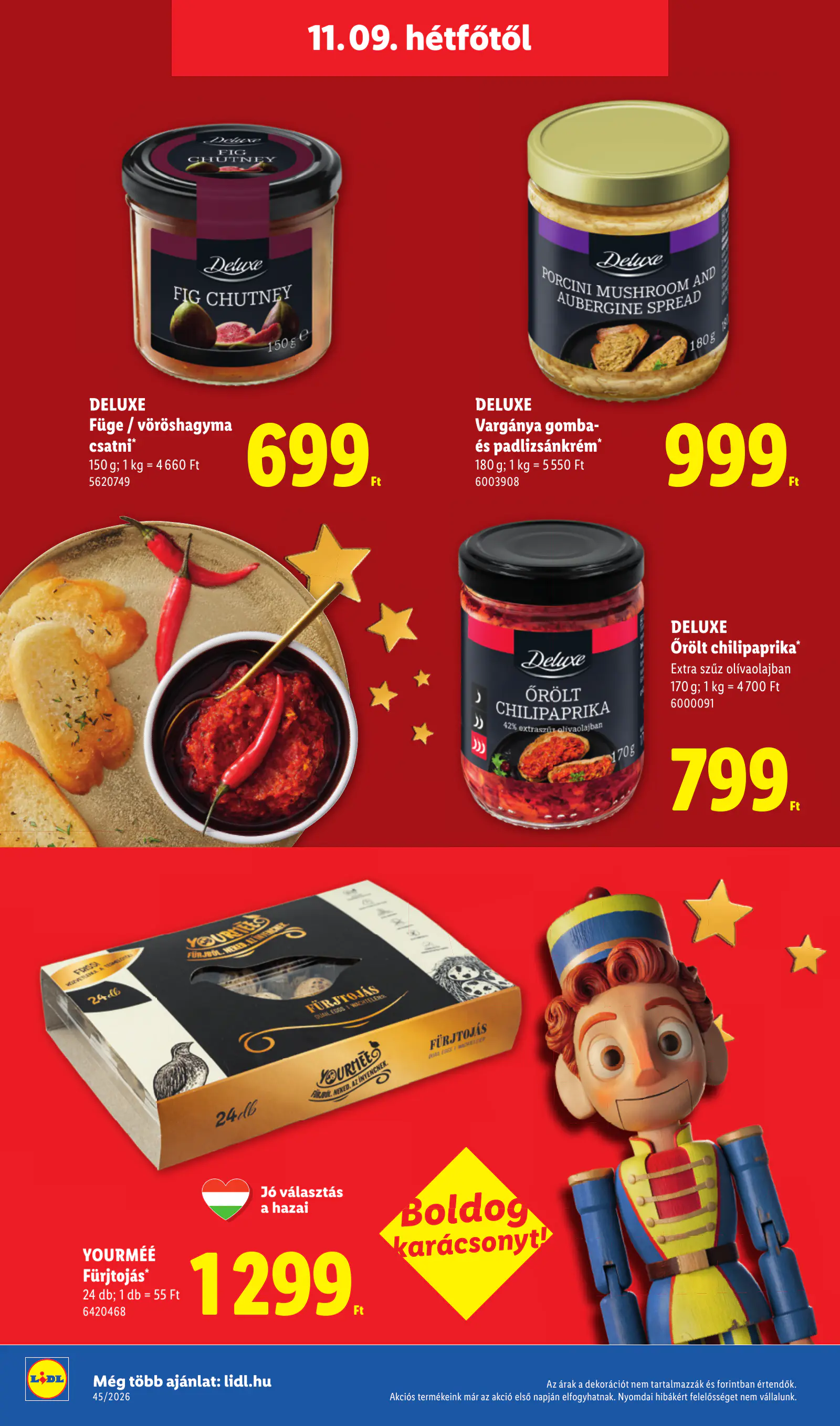 Lidl Deluxe katalógus, 45. hét, 18. oldal (nov. 9–15.)