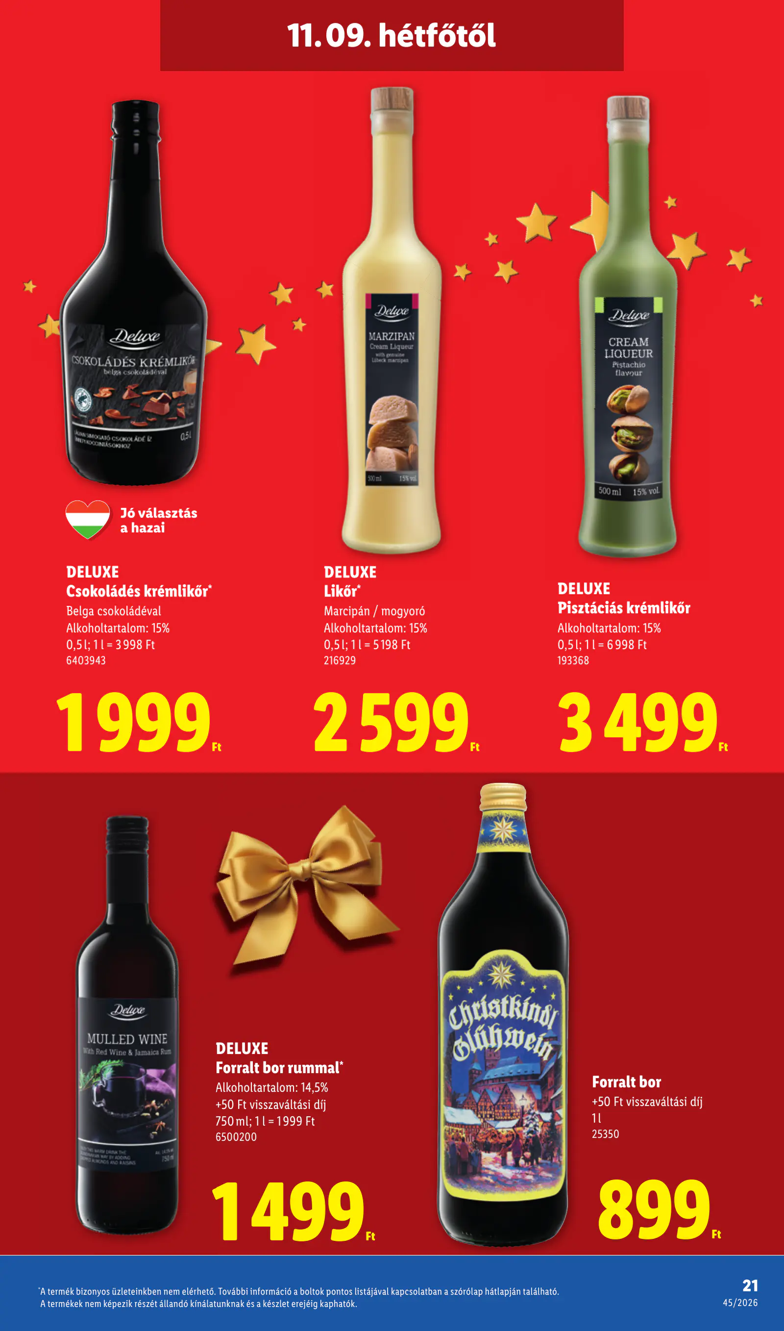 Lidl Deluxe katalógus, 45. hét, 21. oldal (nov. 9–15.)