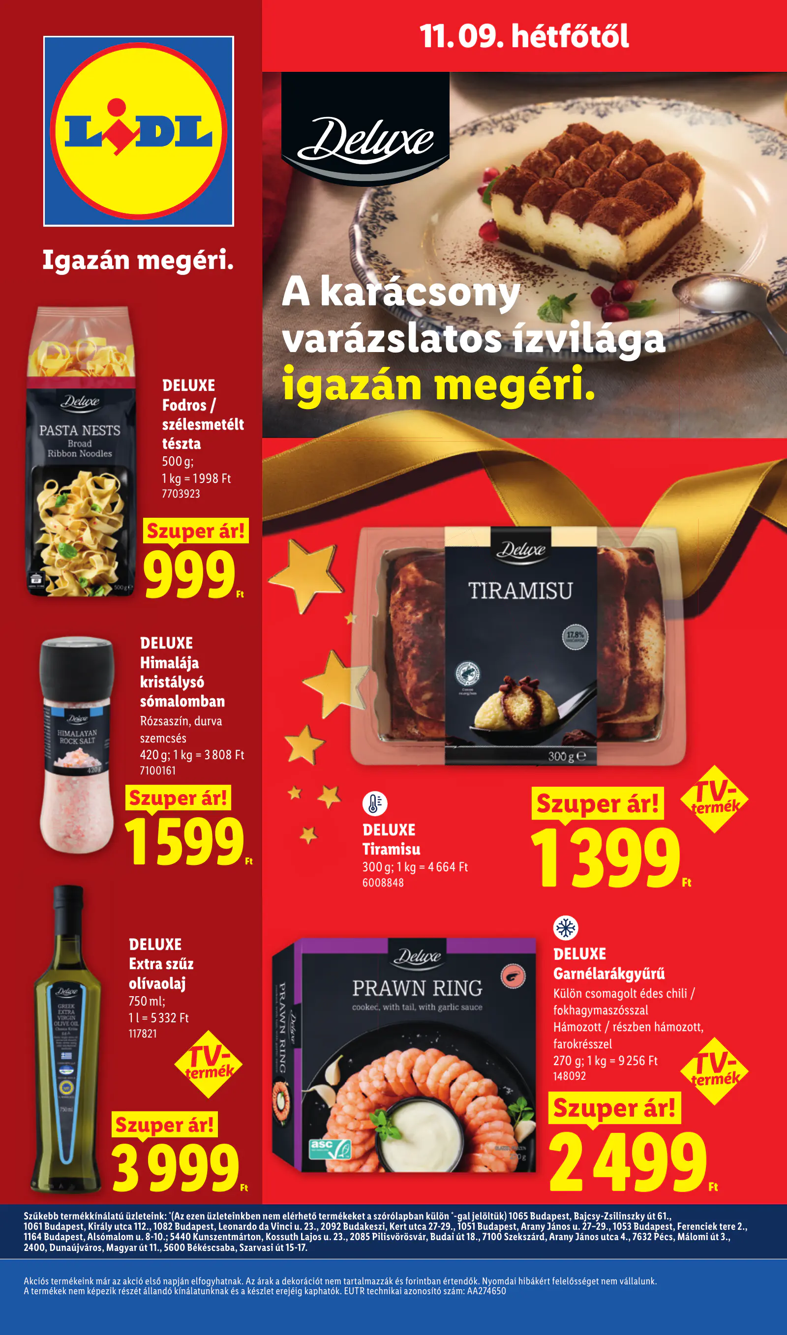 Lidl Deluxe katalógus, 45. hét, 22. oldal (nov. 9–15.)