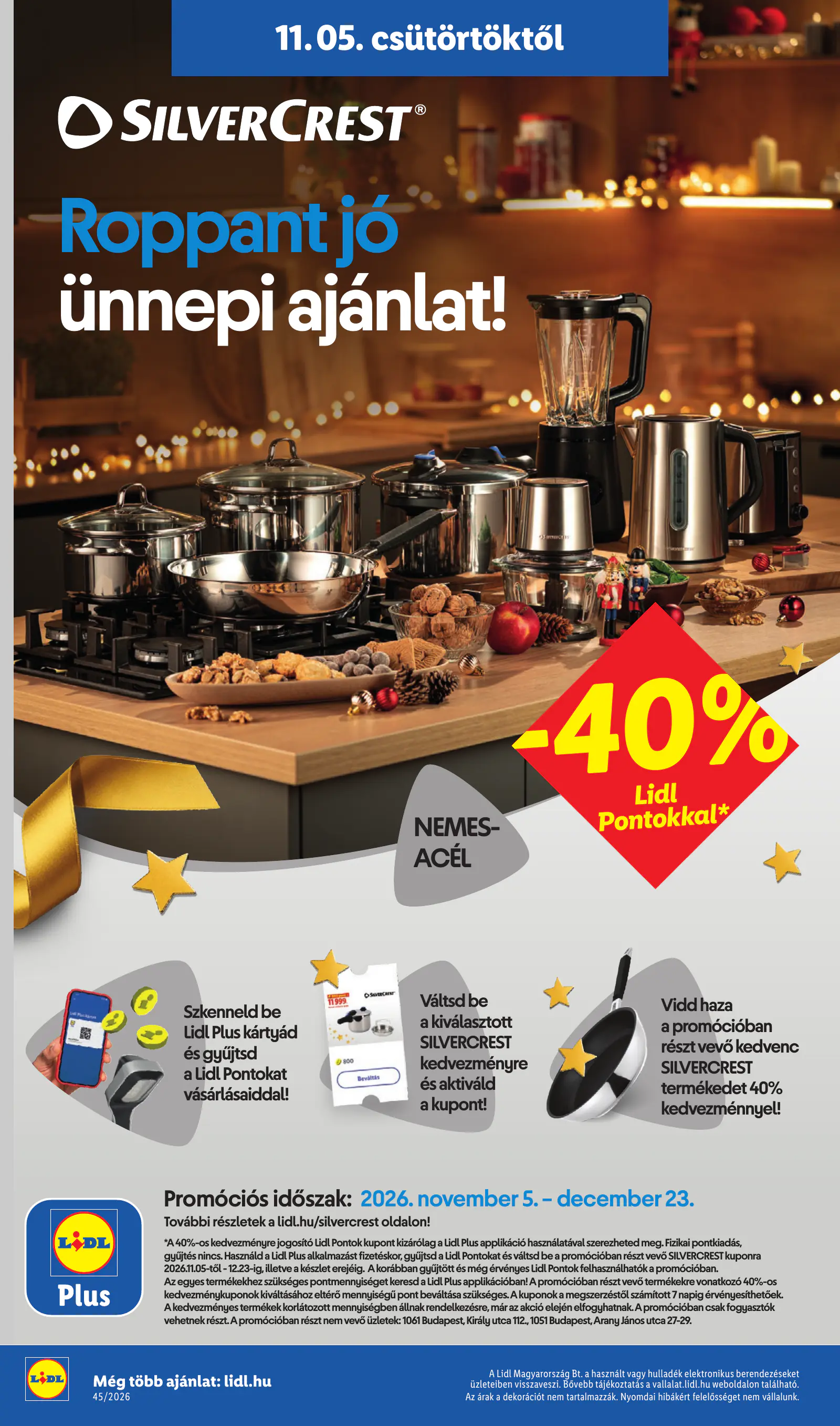 Lidl nonfood kínálatunk, 45. hét, 2. oldal (nov. 5–11.)