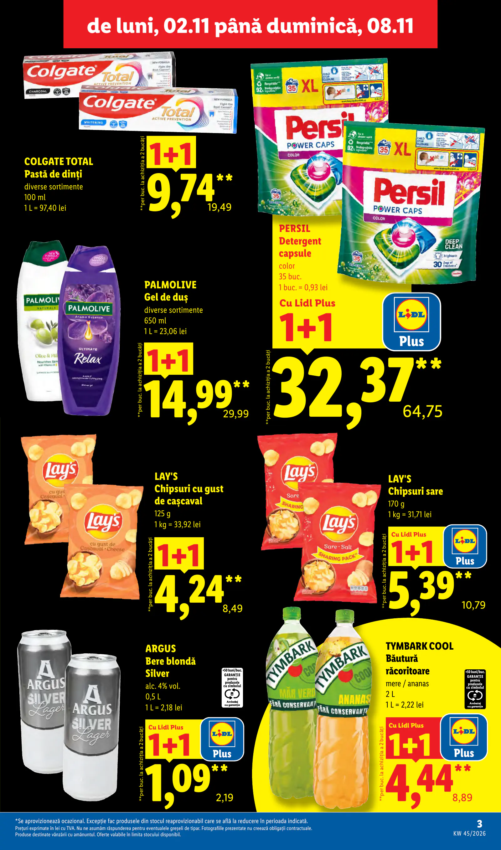 Lidl Románia Catalogul săptămânal, 3. oldal (nov. 2–8.)
