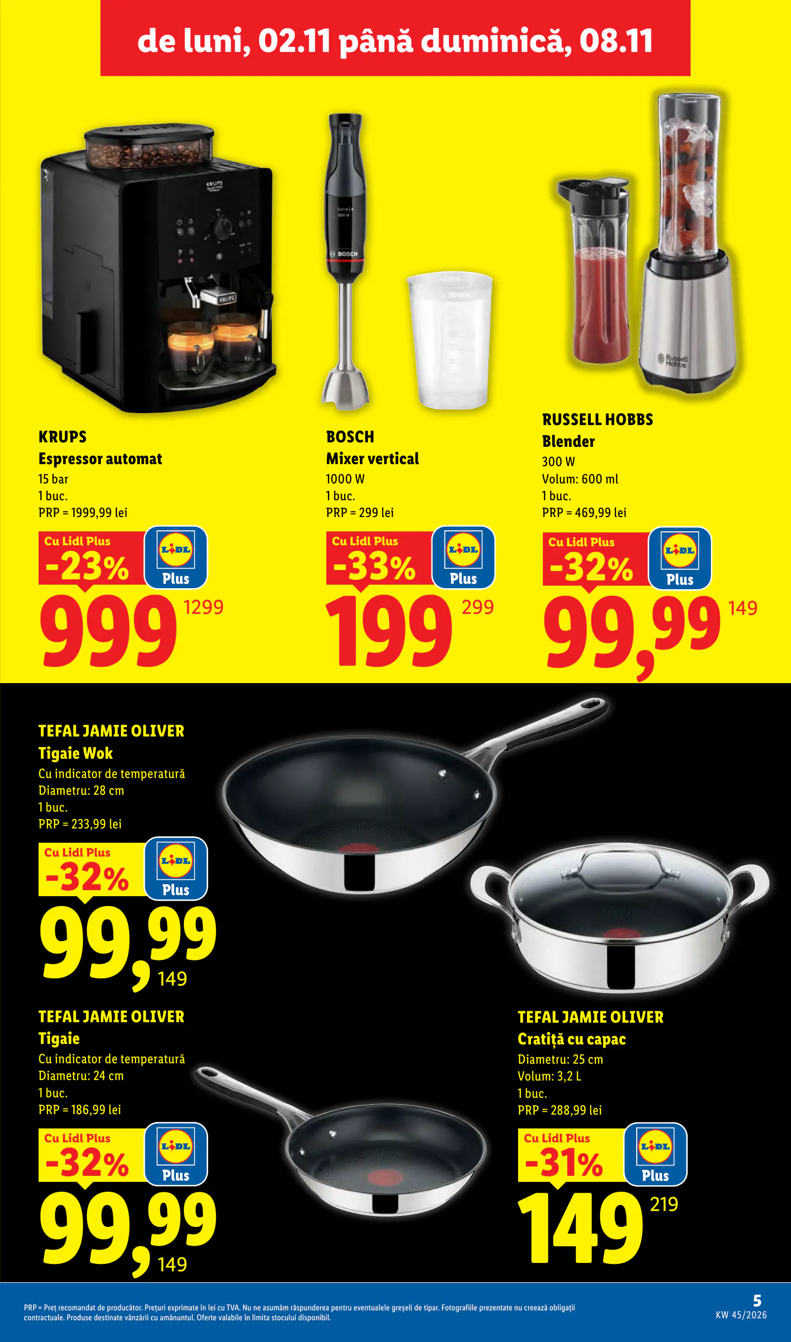 Lidl Románia Catalogul săptămânal, 5. oldal (nov. 2–8.)