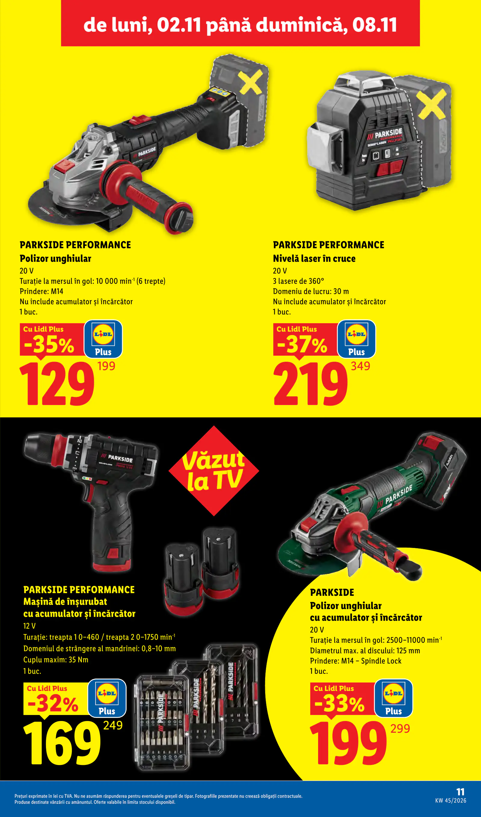 Lidl Románia Catalogul săptămânal, 11. oldal (nov. 2–8.)