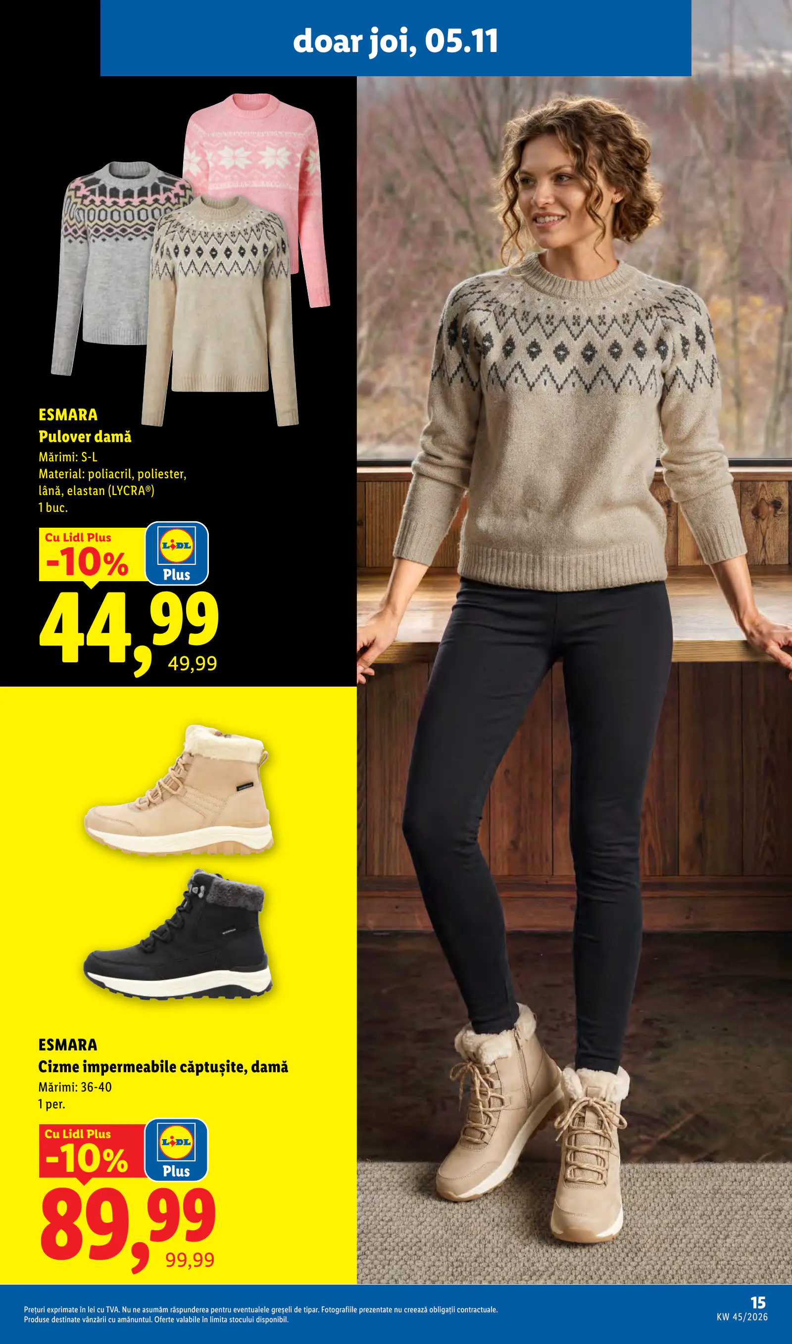 Lidl Románia Catalogul săptămânal, 15. oldal (nov. 2–8.)