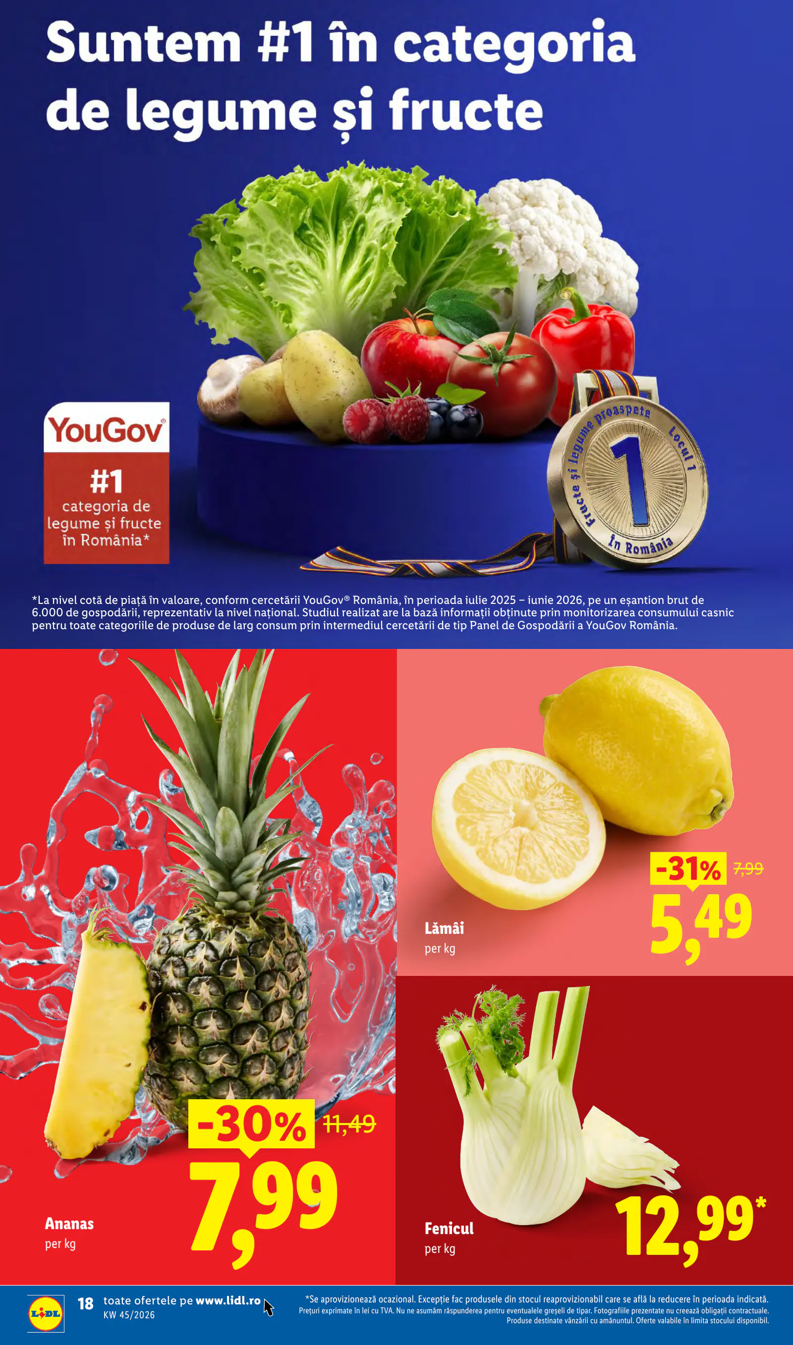 Lidl Románia Catalogul săptămânal, 18. oldal (nov. 2–8.)