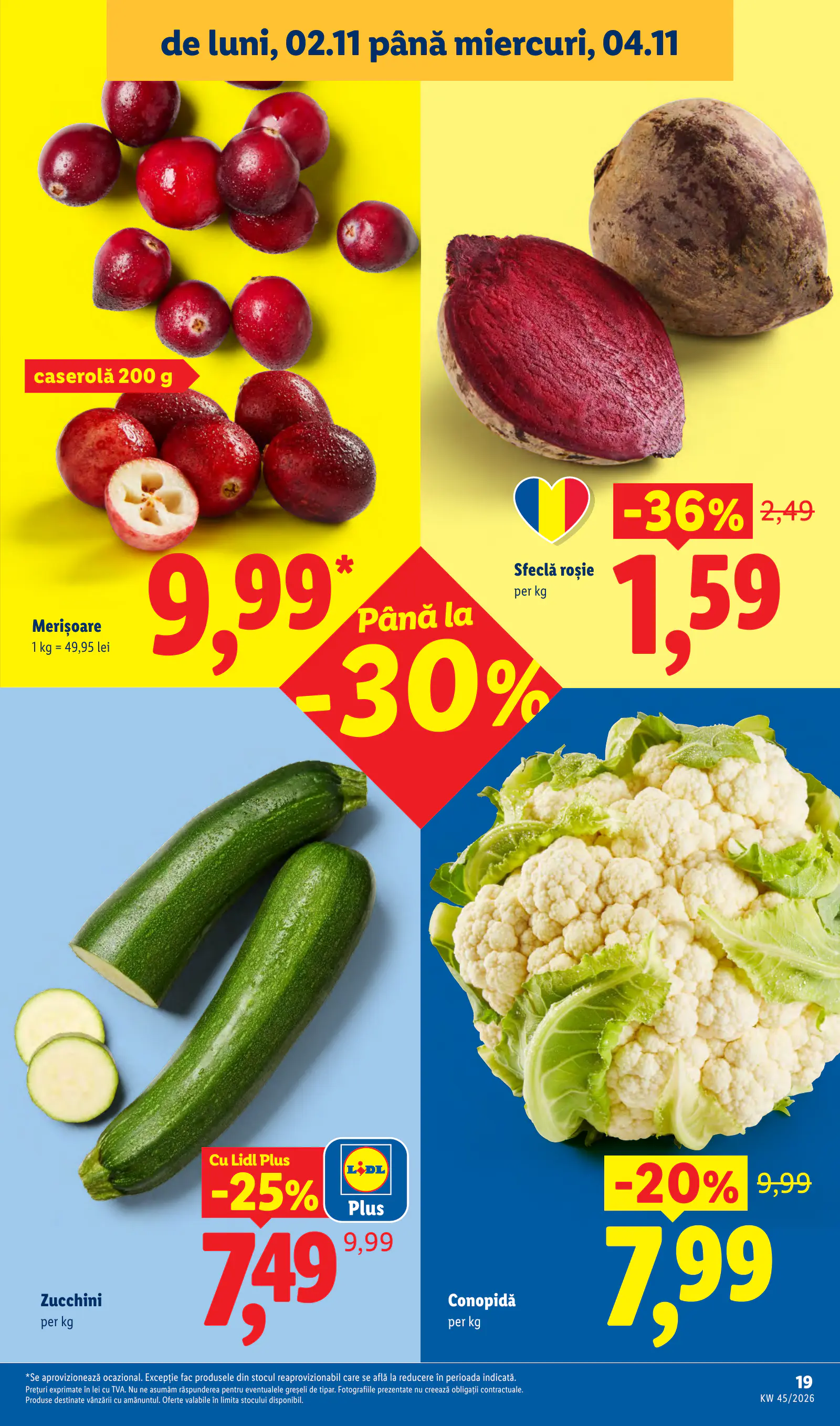 Lidl Románia Catalogul săptămânal, 19. oldal (nov. 2–8.)