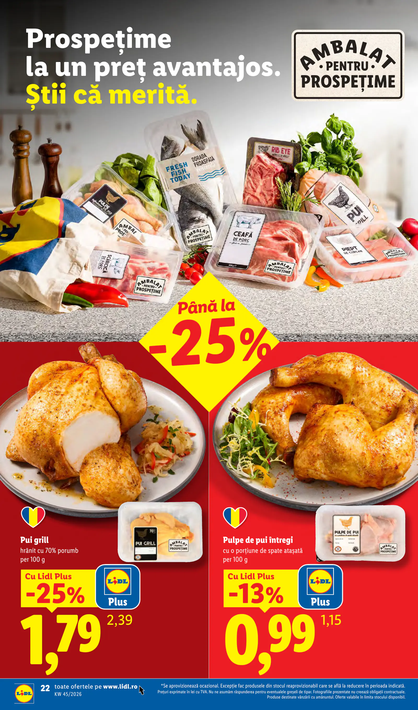 Lidl Románia Catalogul săptămânal, 22. oldal (nov. 2–8.)
