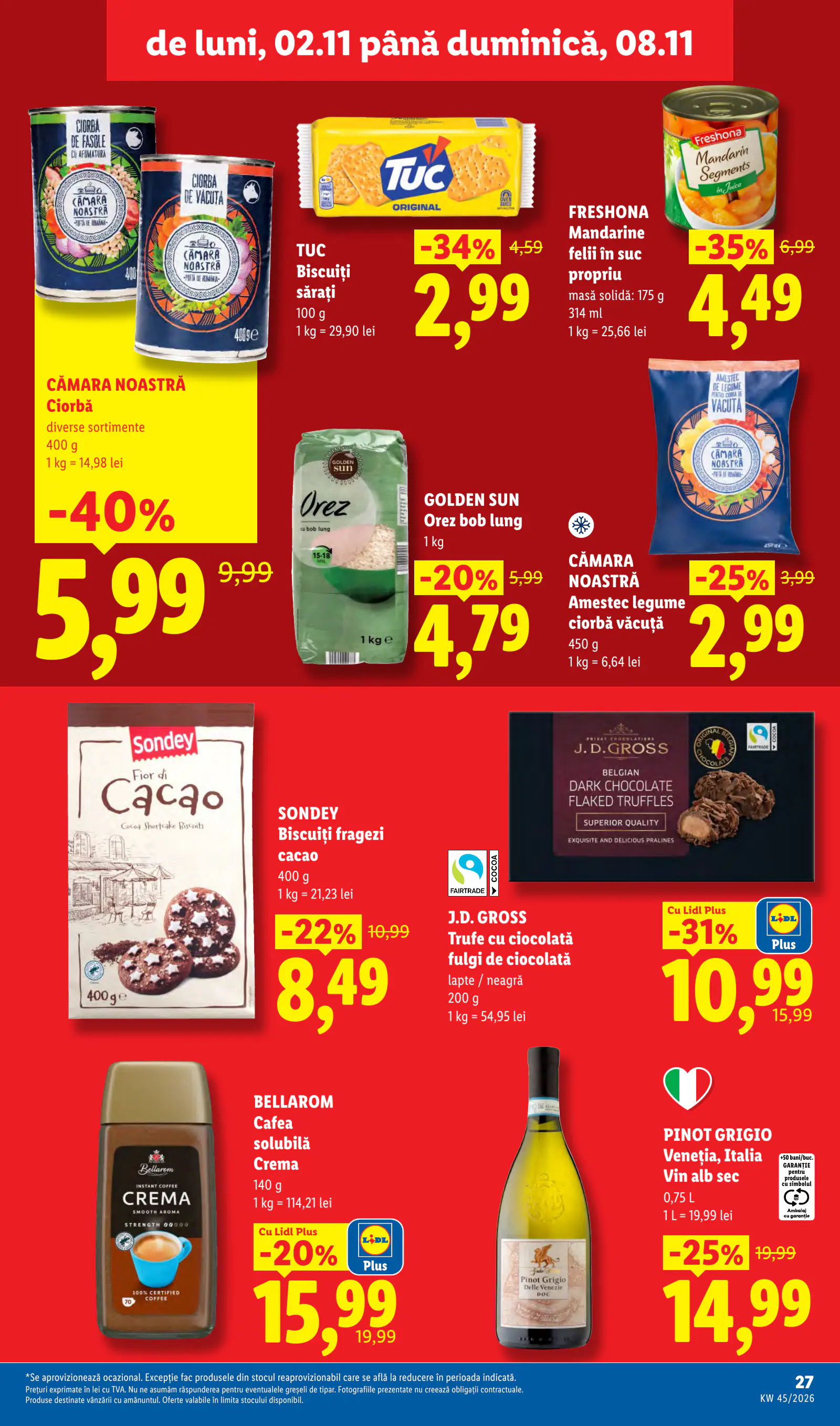 Lidl Románia Catalogul săptămânal, 27. oldal (nov. 2–8.)