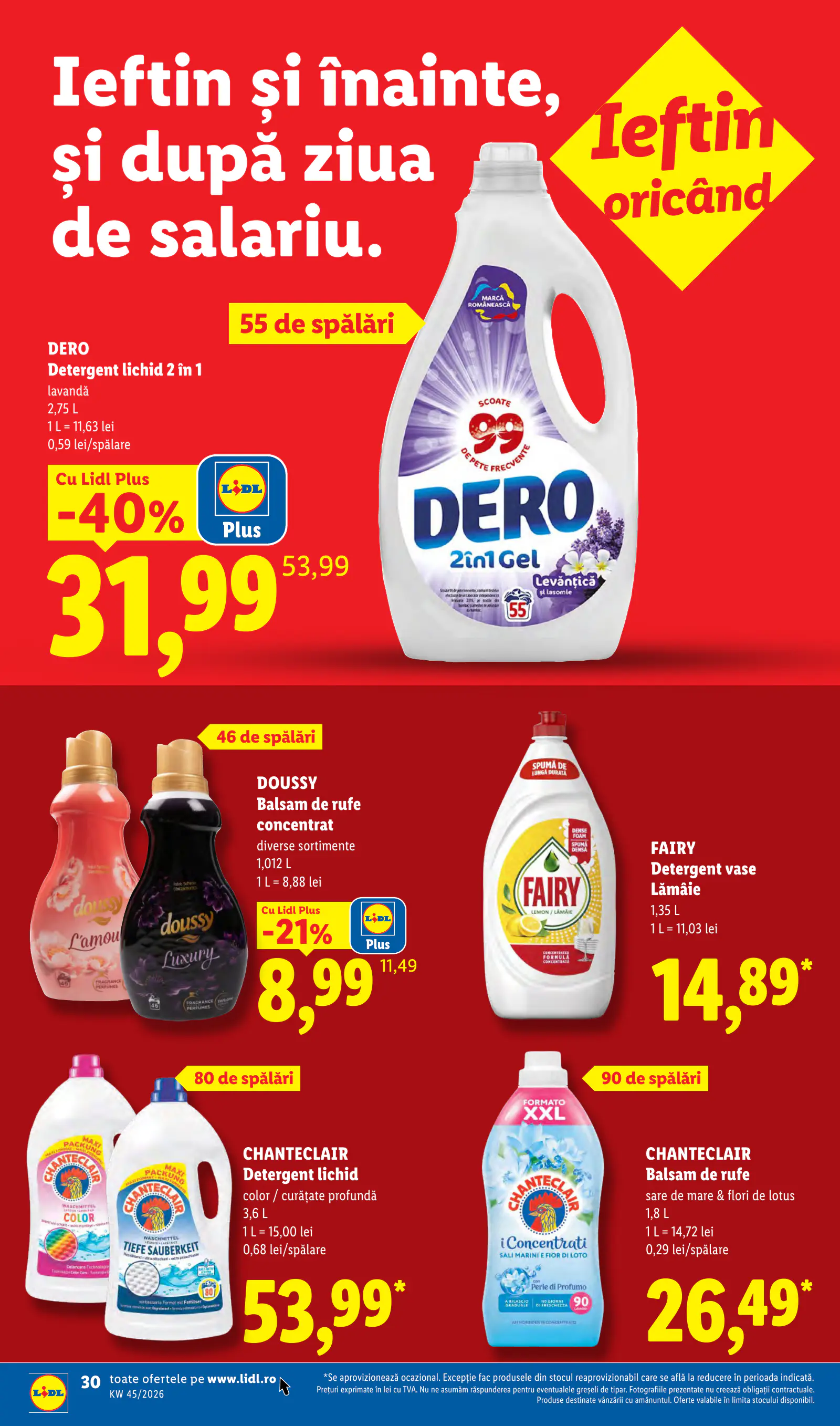 Lidl Románia Catalogul săptămânal, 30. oldal (nov. 2–8.)