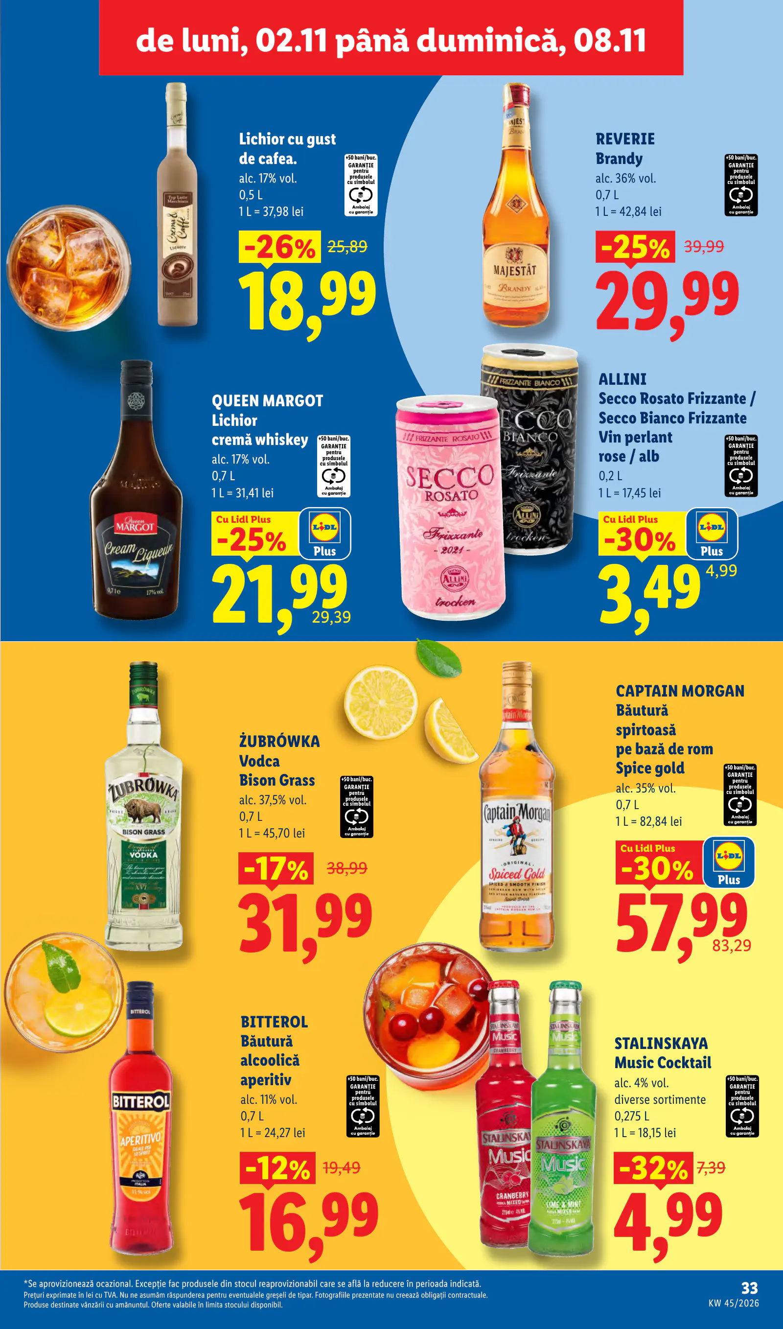 Lidl Románia Catalogul săptămânal, 33. oldal (nov. 2–8.)