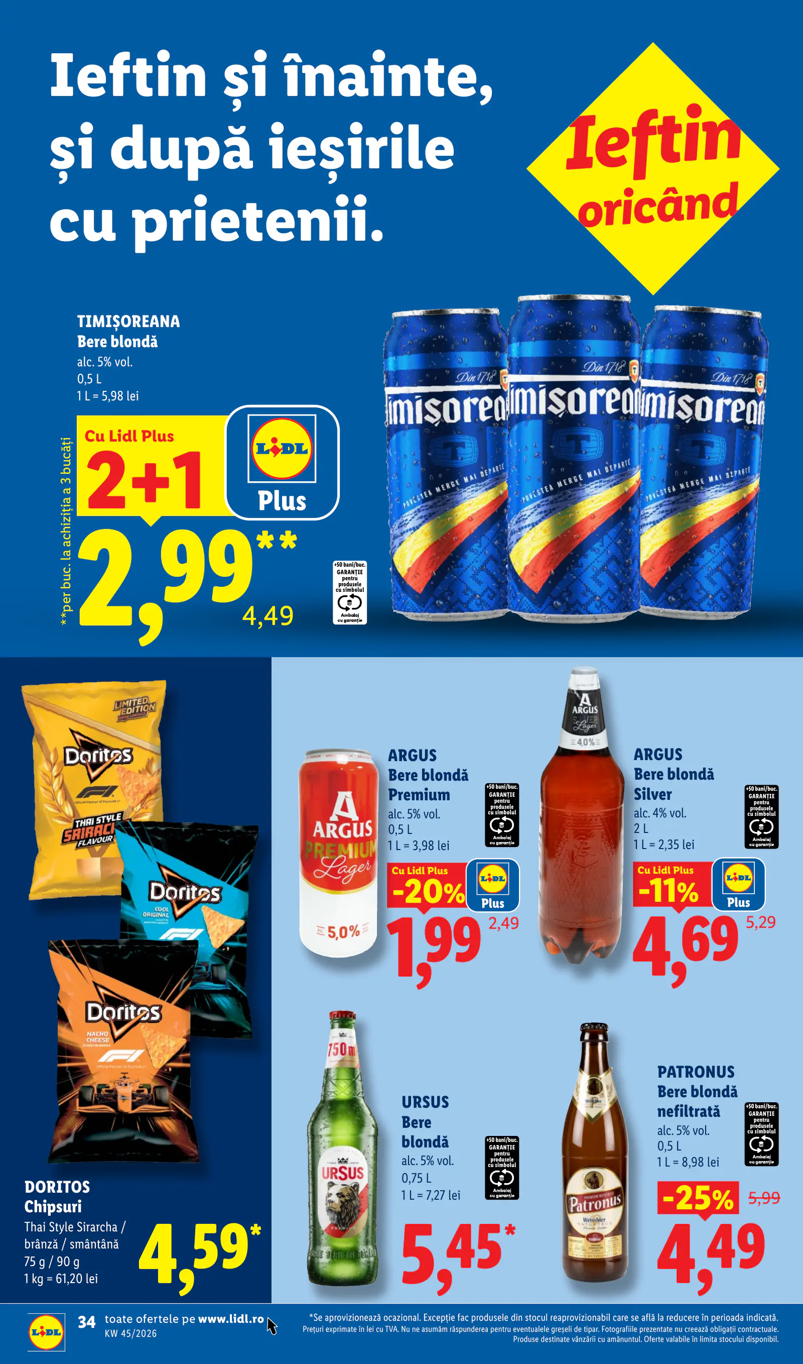 Lidl Románia Catalogul săptămânal, 34. oldal (nov. 2–8.)
