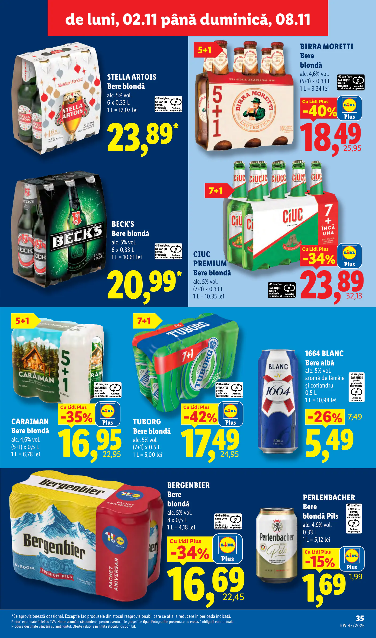 Lidl Románia Catalogul săptămânal, 35. oldal (nov. 2–8.)