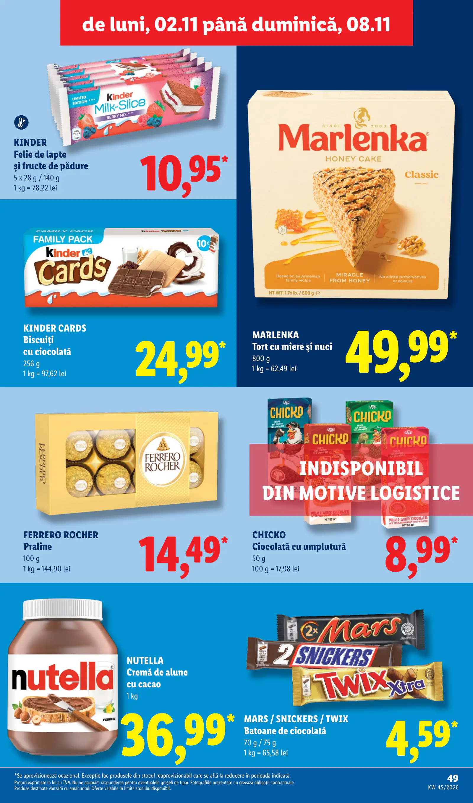 Lidl Románia Catalogul săptămânal, 49. oldal (nov. 2–8.)