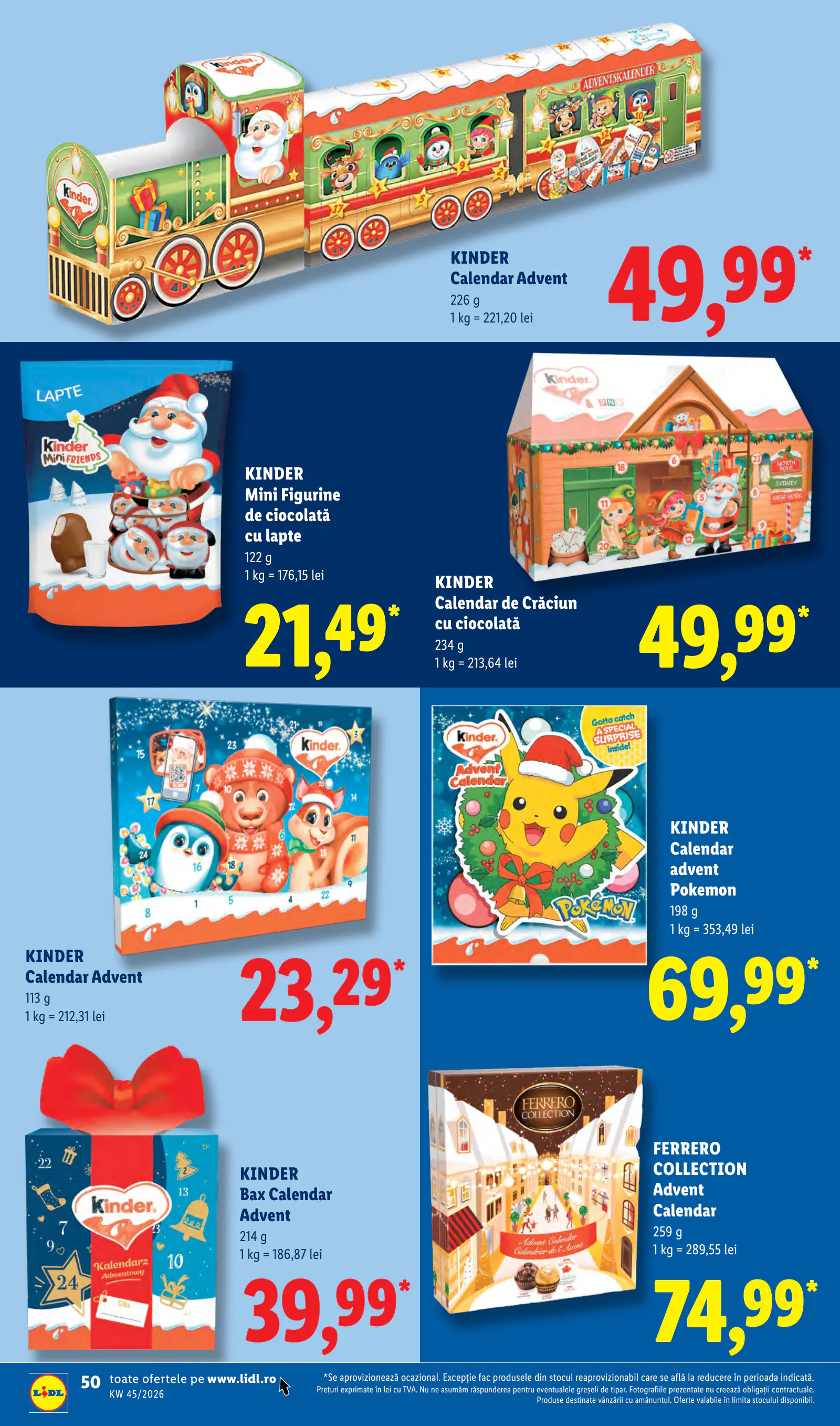 Lidl Románia Catalogul săptămânal, 50. oldal (nov. 2–8.)